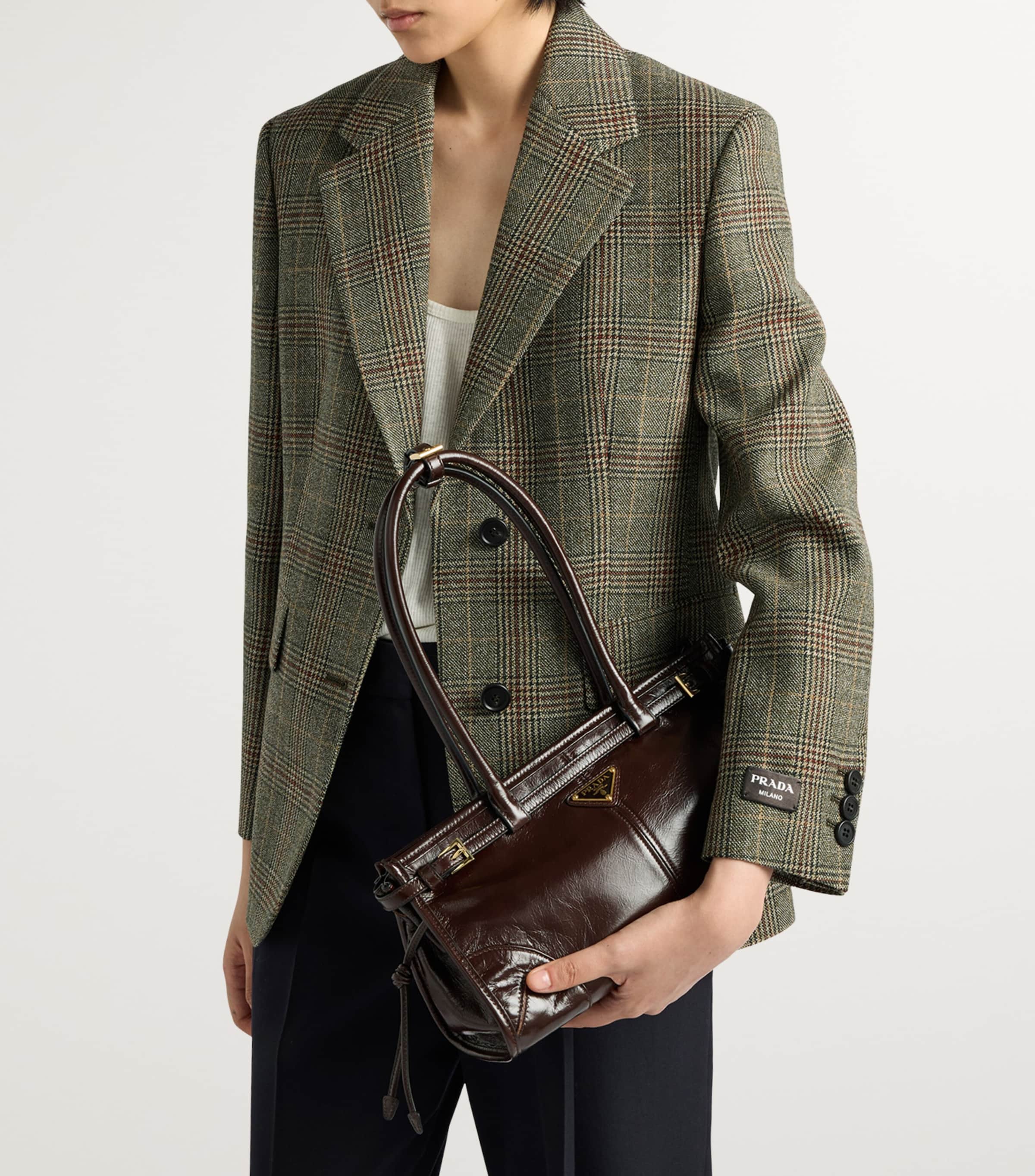 Prada Medium Leather Shoulder Bag Image 2