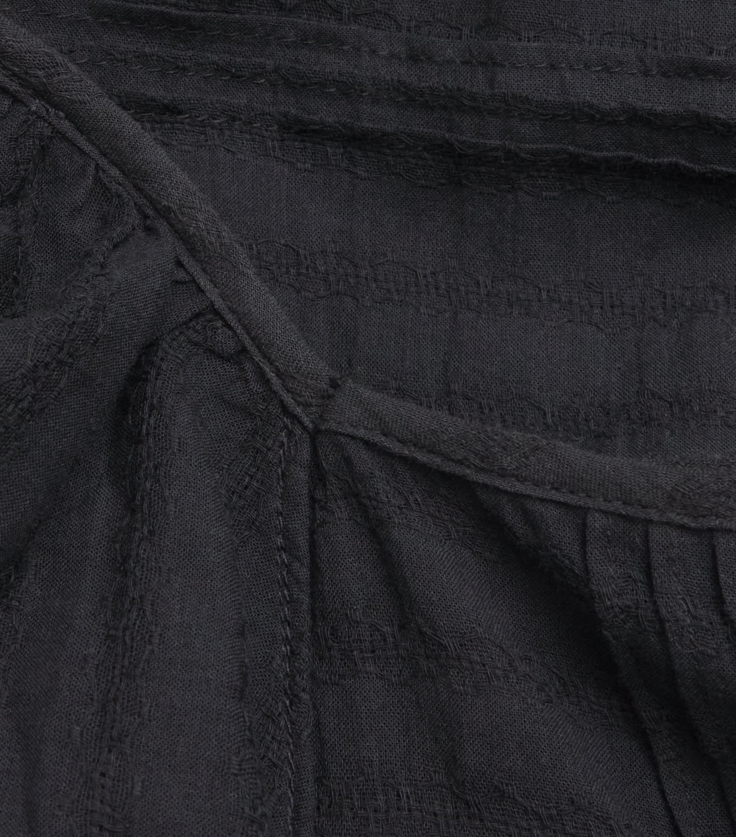 PAIGE Womens Frilled Oaks Blouse Black Image 6