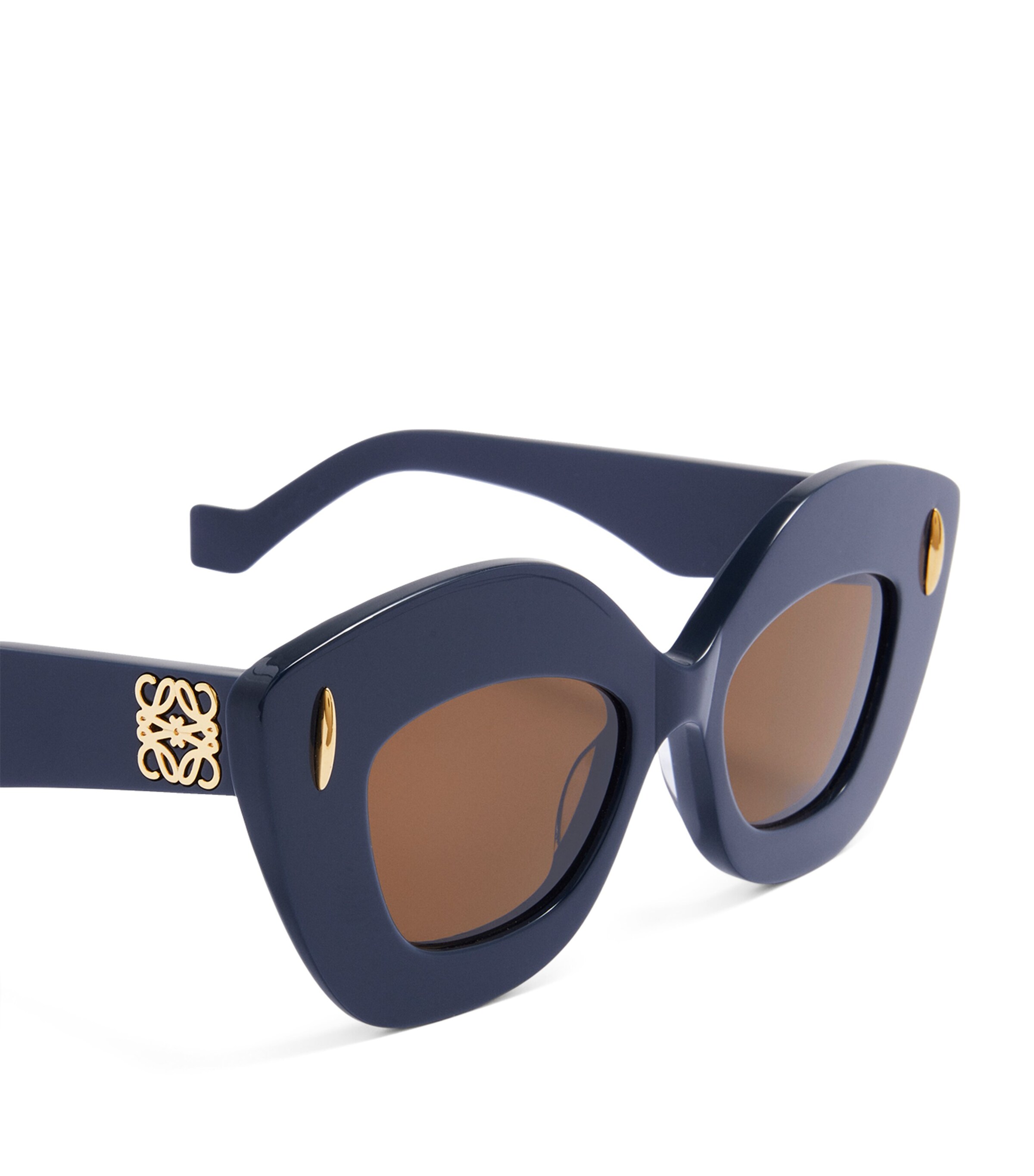 LOEWE Navy Retro Screen Sunglasses | Harrods US display picture 1