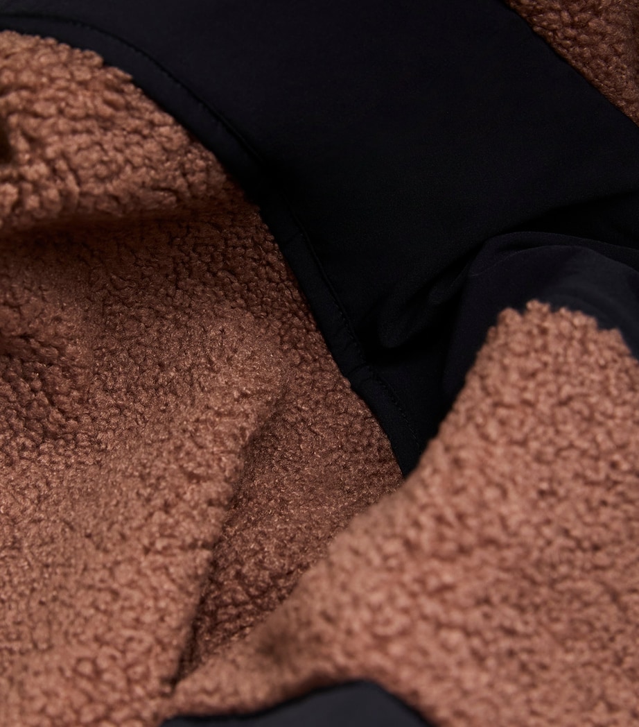 Teddy Boxy Zip-Up Jacket UMBER Image 5