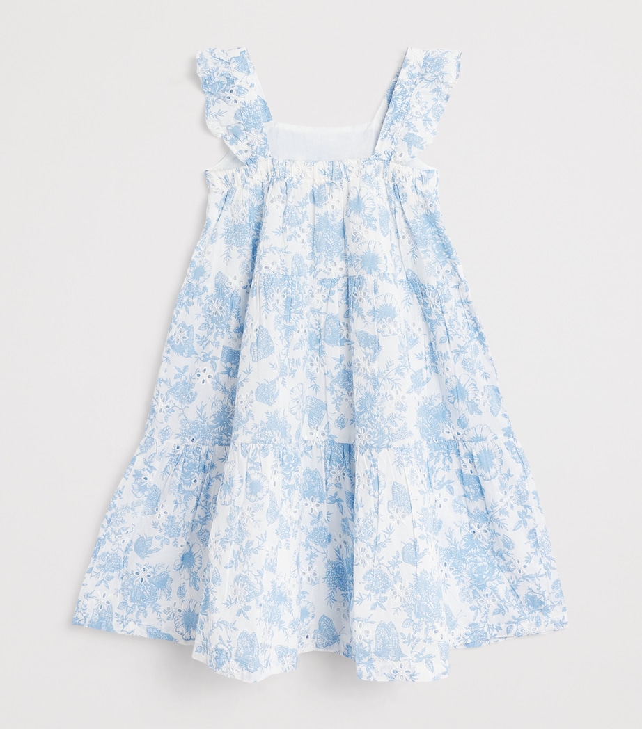 Cotton Floral Tiered Dress (2-12 Years) 1BLANC Image 2