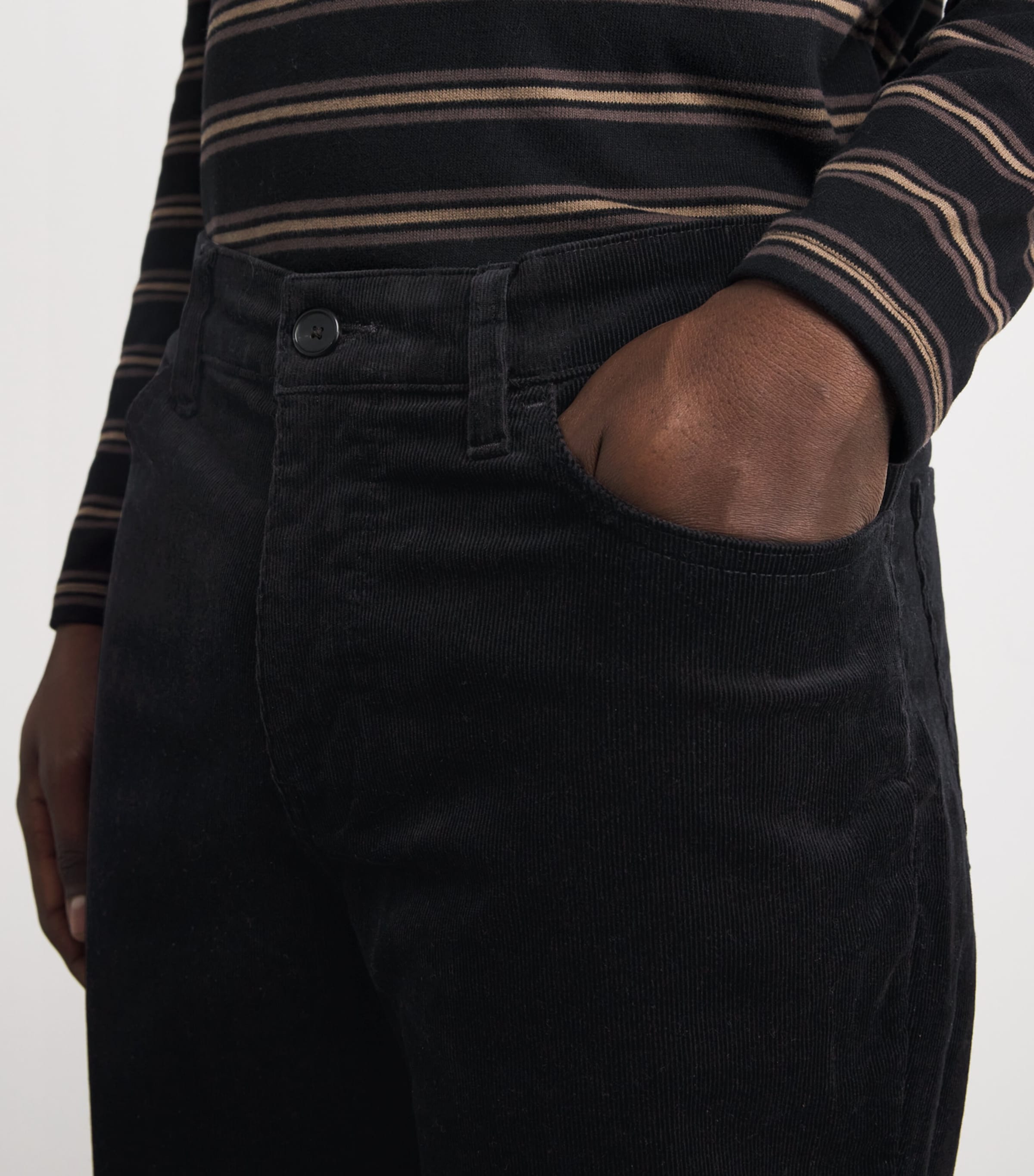 Stretch-Cotton Corduroy Slim Dylan Trousers 403CBL COASTAL Image 6