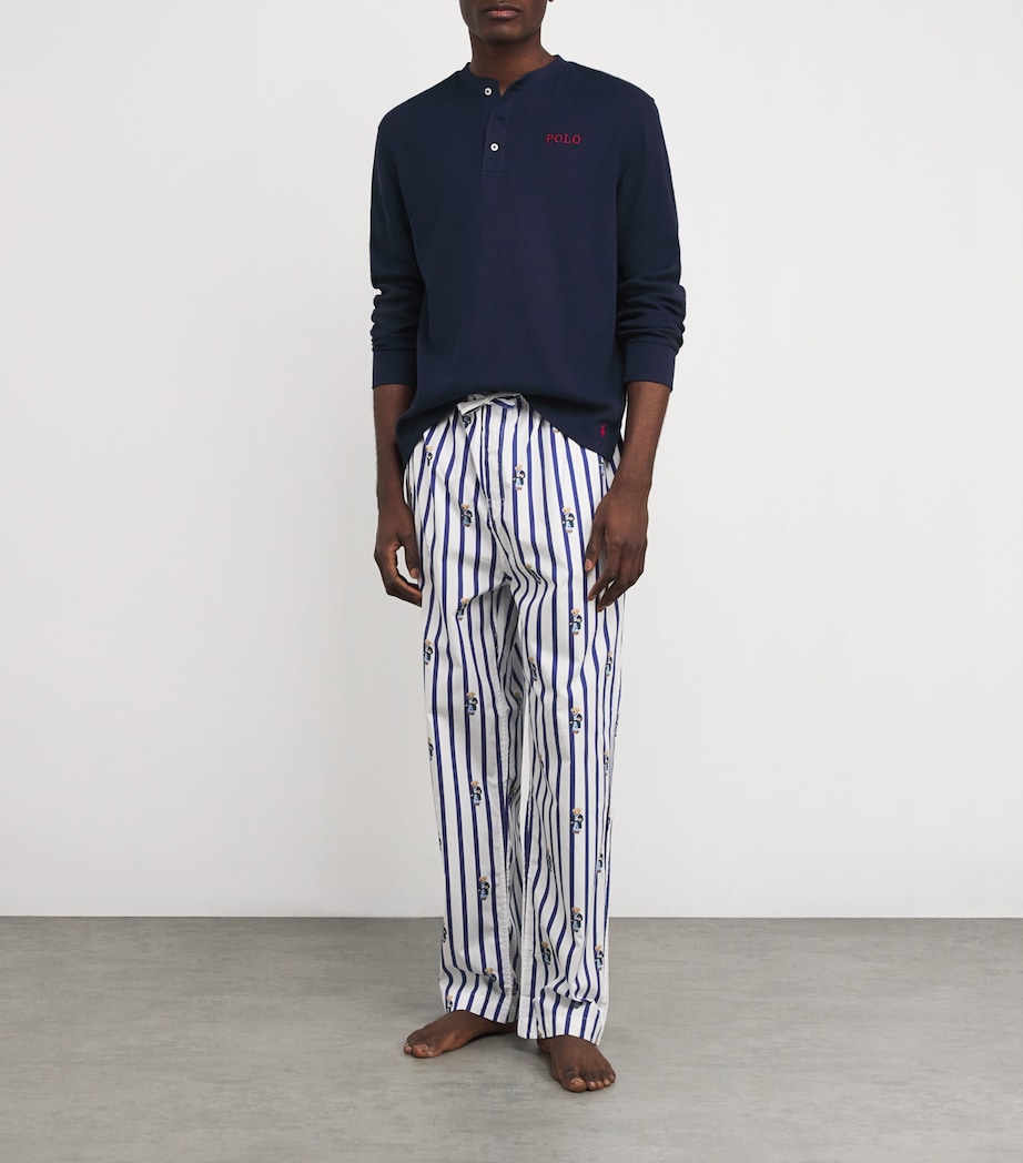 Polo Ralph Lauren Cotton-Blend Henley T-Shirt Cruise Navy Image 2