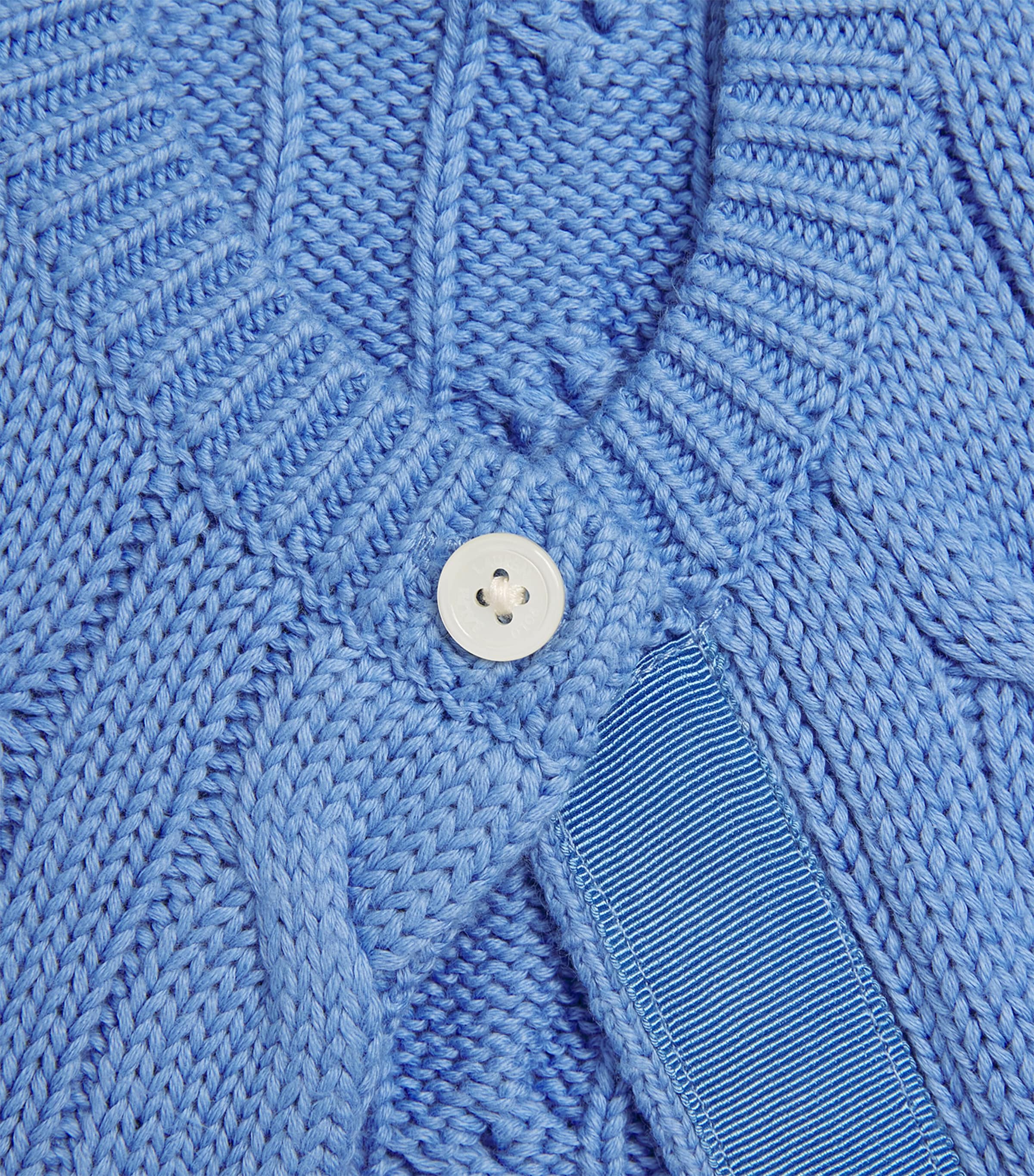 Cotton Cable-Knit Cardigan NEW LITCHFIELD BLUE Image 5