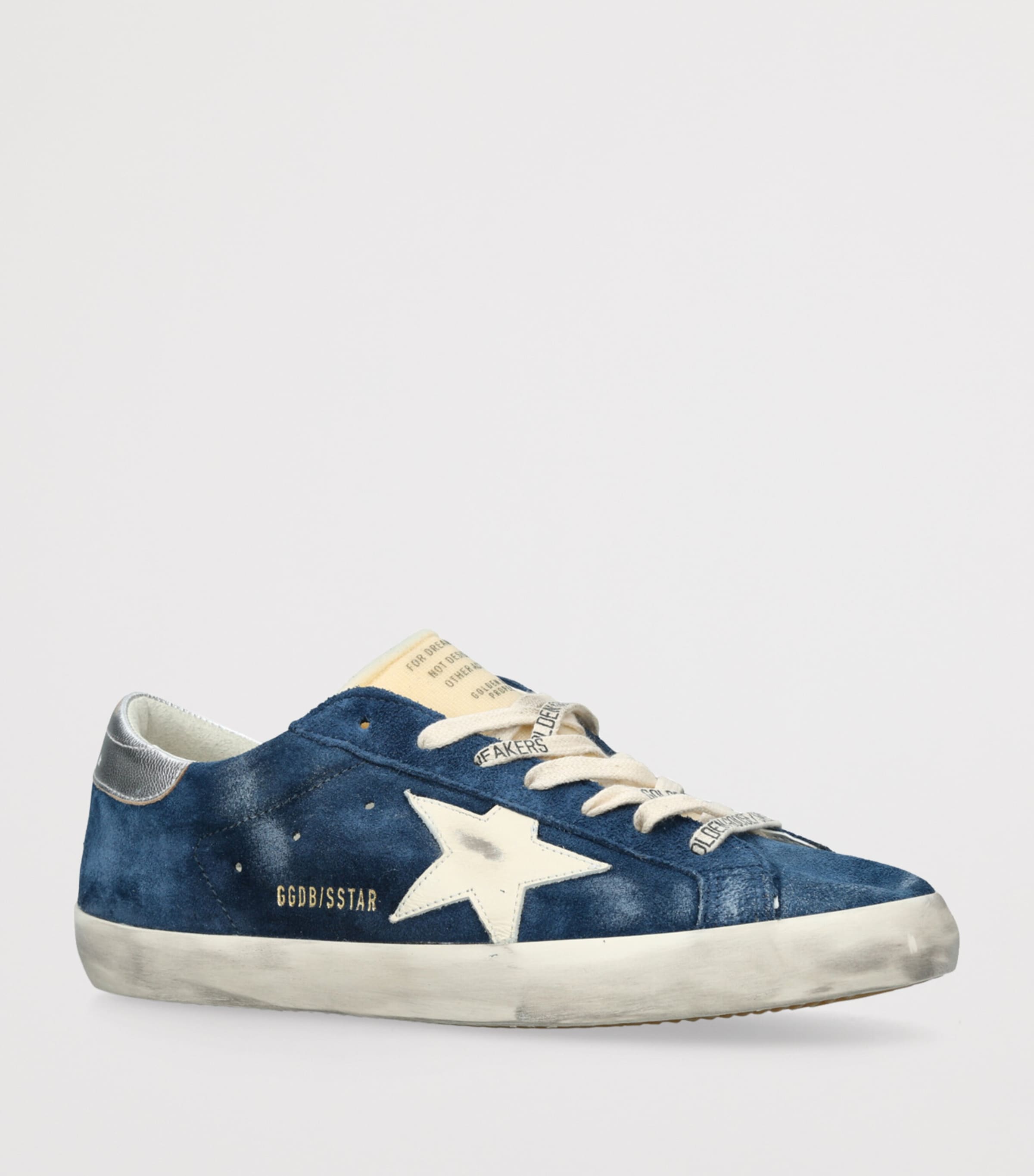Leather Super-Star Sneakers BLUE OTHER Image 3