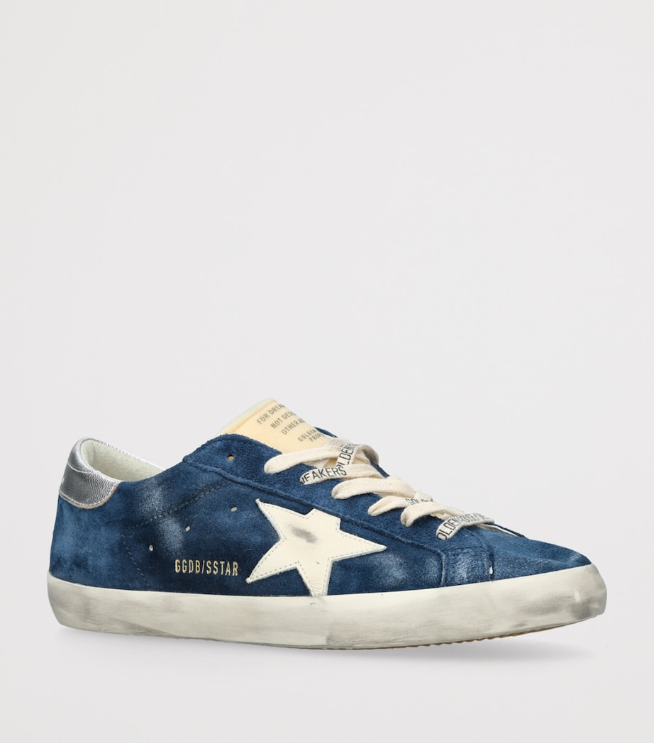 Leather Super-Star Sneakers BLUE OTHER Image 3