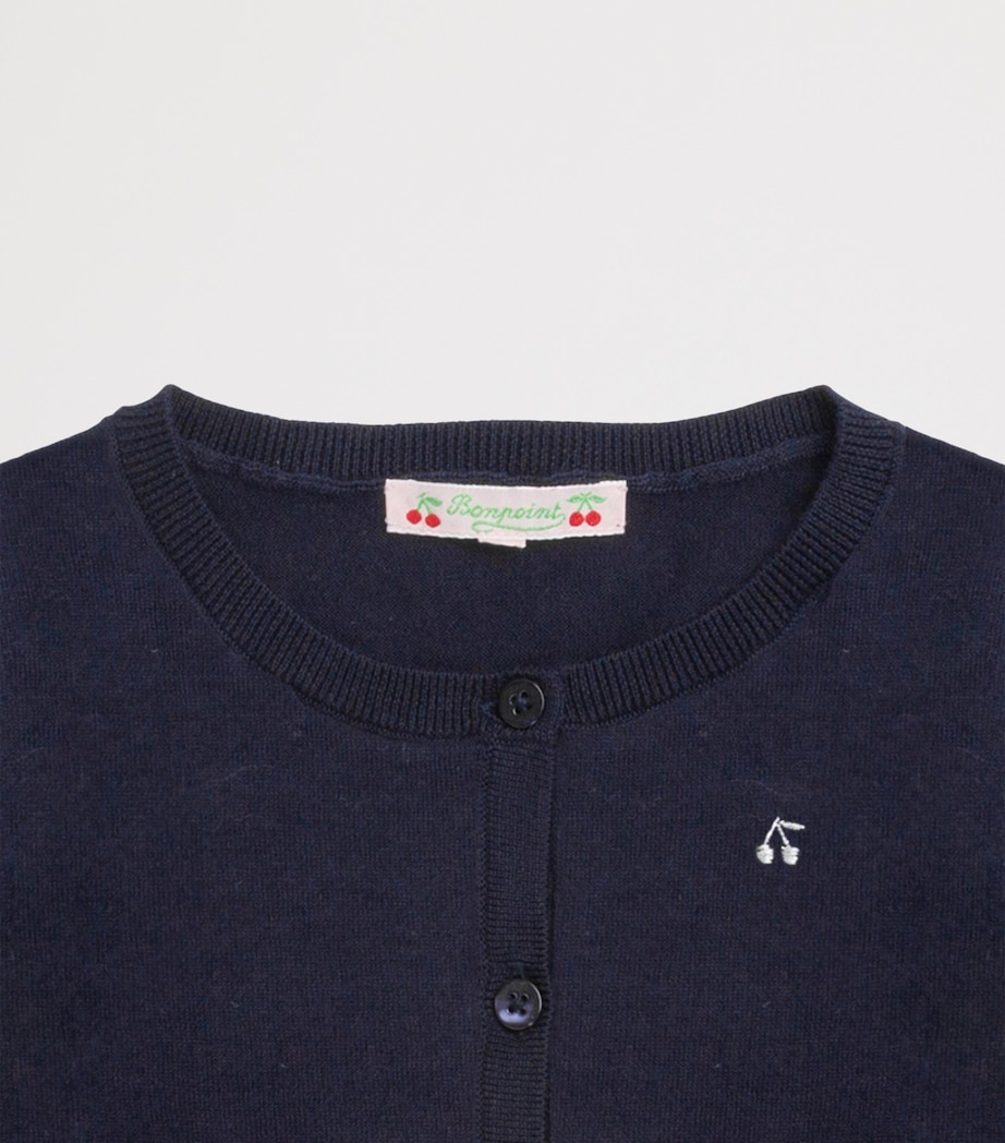 Wool Embroidered Cardigan (14 Years) UPB MARINE Image 3