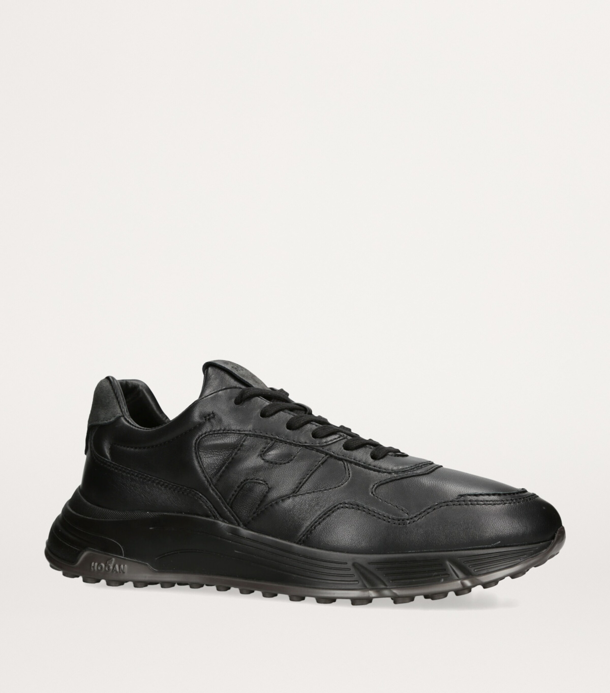 Leather Hyperlight Sneakers BLACK Image 3