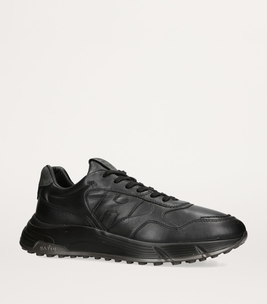 Leather Hyperlight Sneakers BLACK Image 3