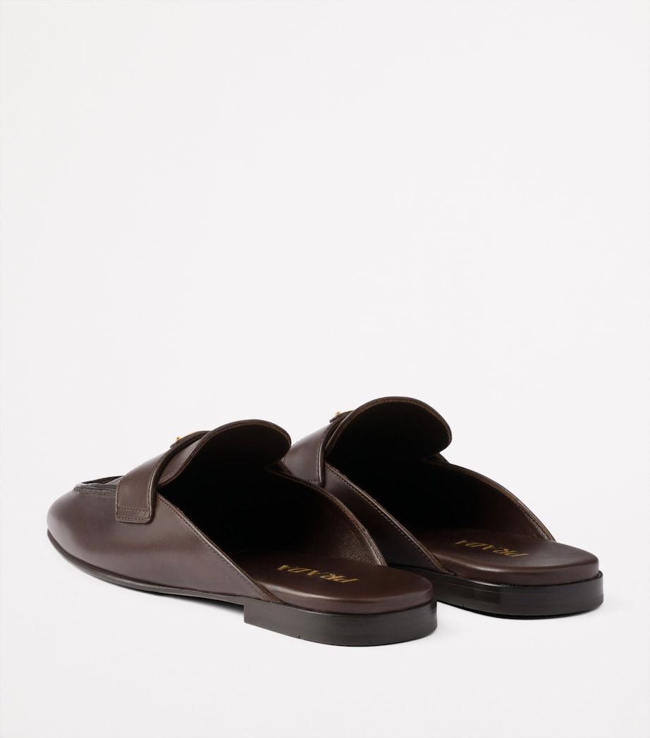 Leather Triangle Slippers F0003 Image 4