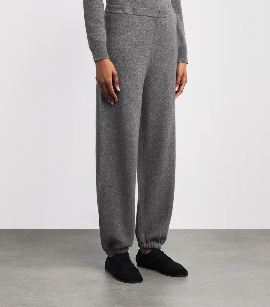 Cashmere Cuffed Sweatpants QIP-LIGHT CHARCOAL Image 3