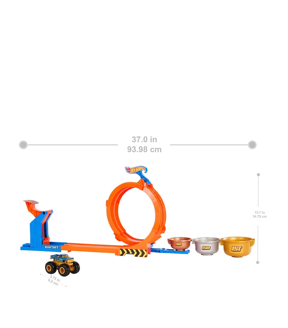 Hot Wheels Monster Trucks Loop-and-Flip Trophy Challenge Set MULTI Image 4