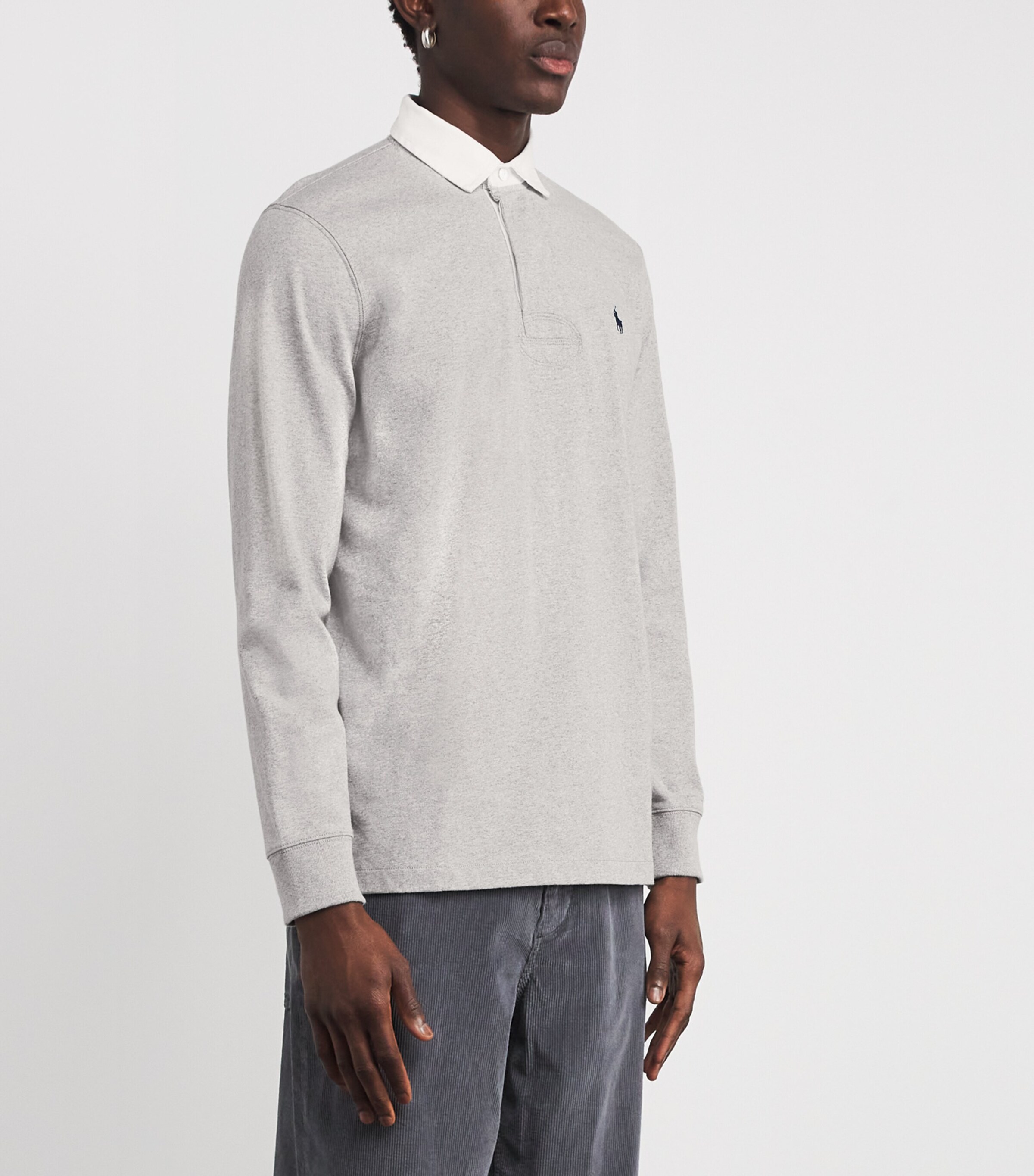 Polo Ralph Lauren Grey Cotton The Iconic Rugby Shirt | Harrods CA