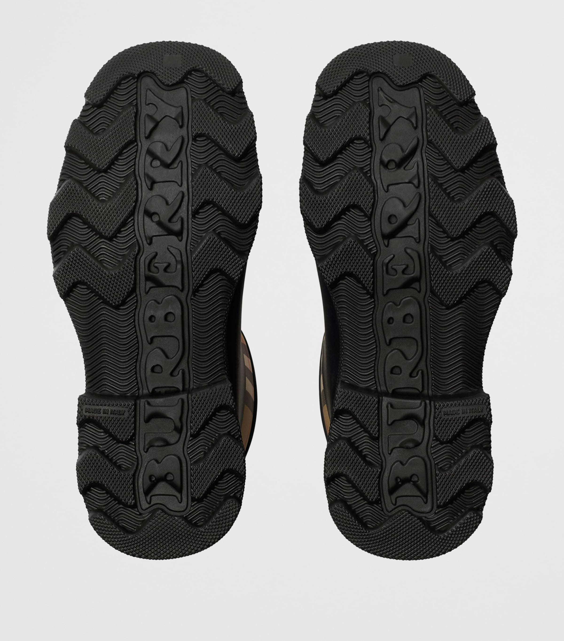 Rubber Nova Check Rain Boots BLACK Image 7