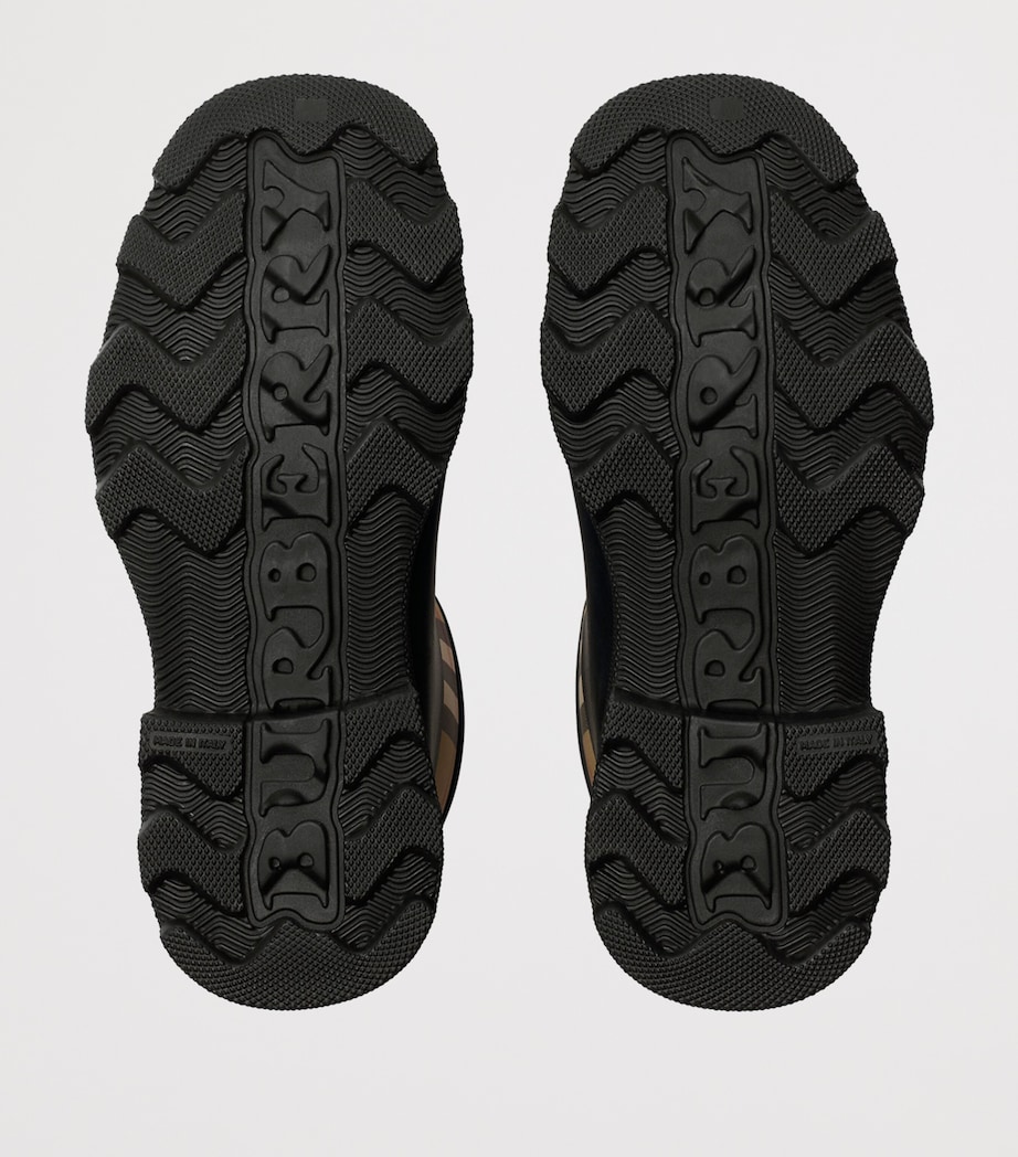 Rubber Nova Check Rain Boots BLACK Image 7