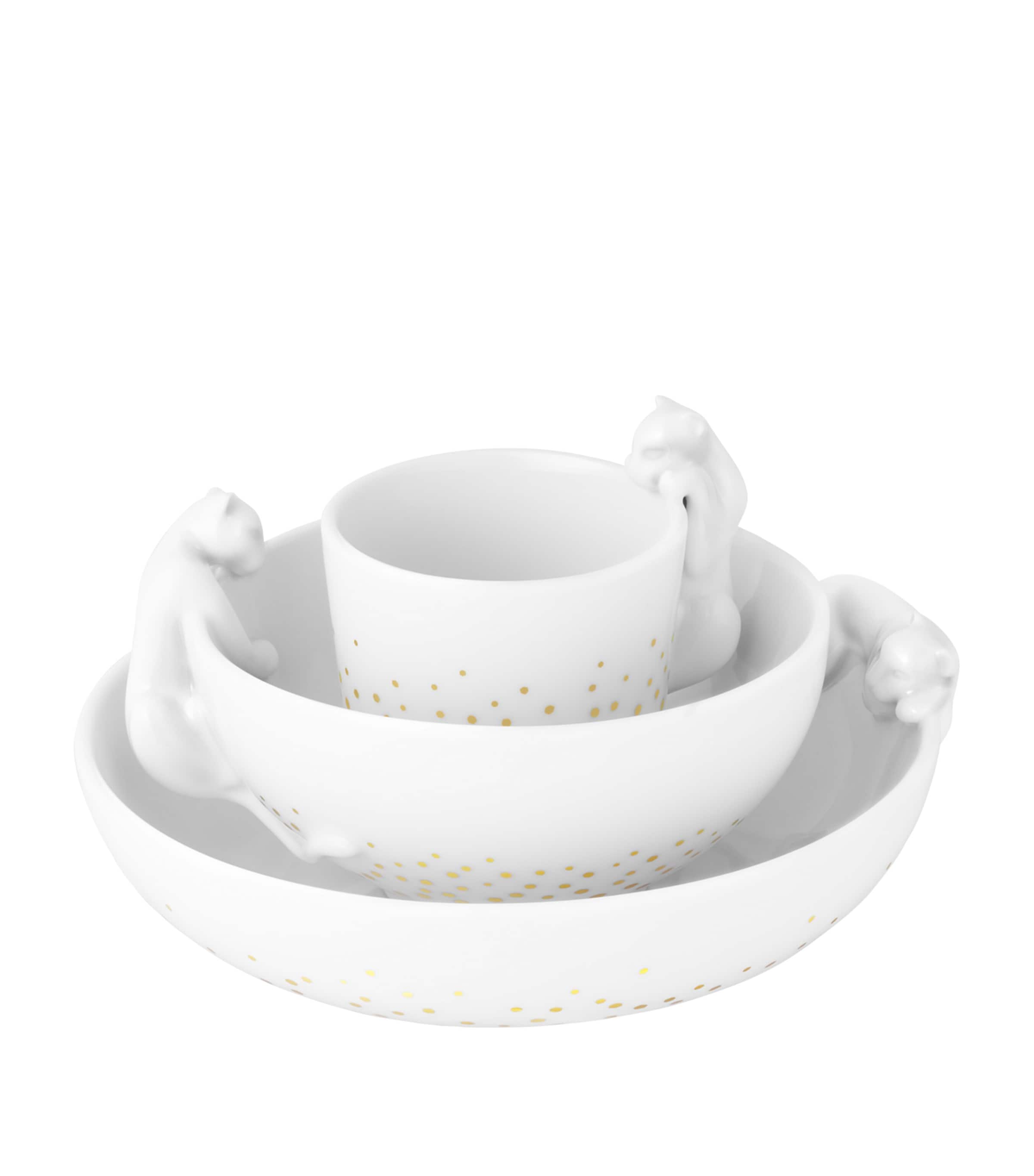 Cartier Cartier Baby Panthère 3-Piece Crockery Set White Image 1