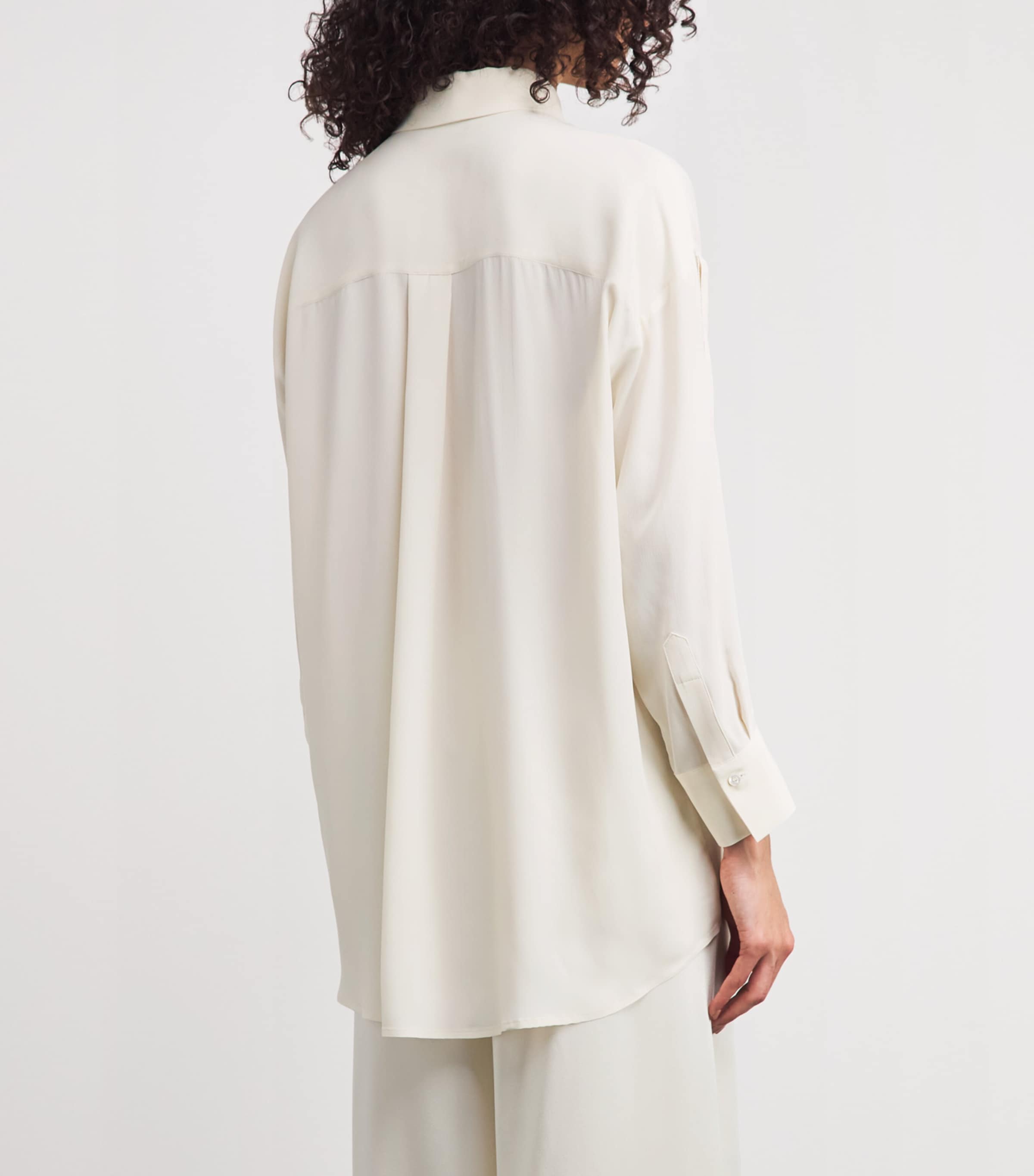 Fabiana Filippi Womens Embellished Crepe Shirt Burro Image 5