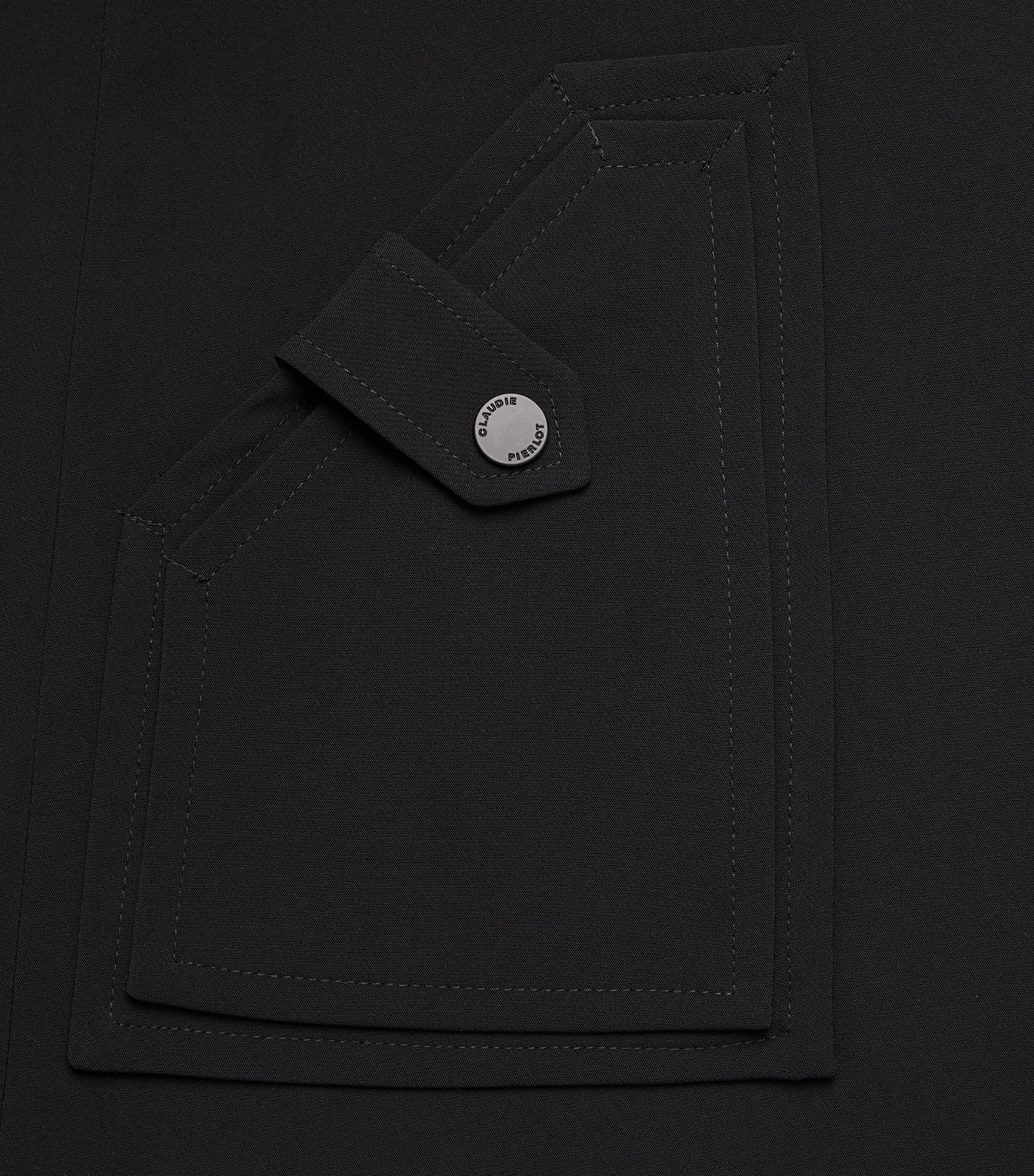 Pinafore Mini Dress BLACK Image 5