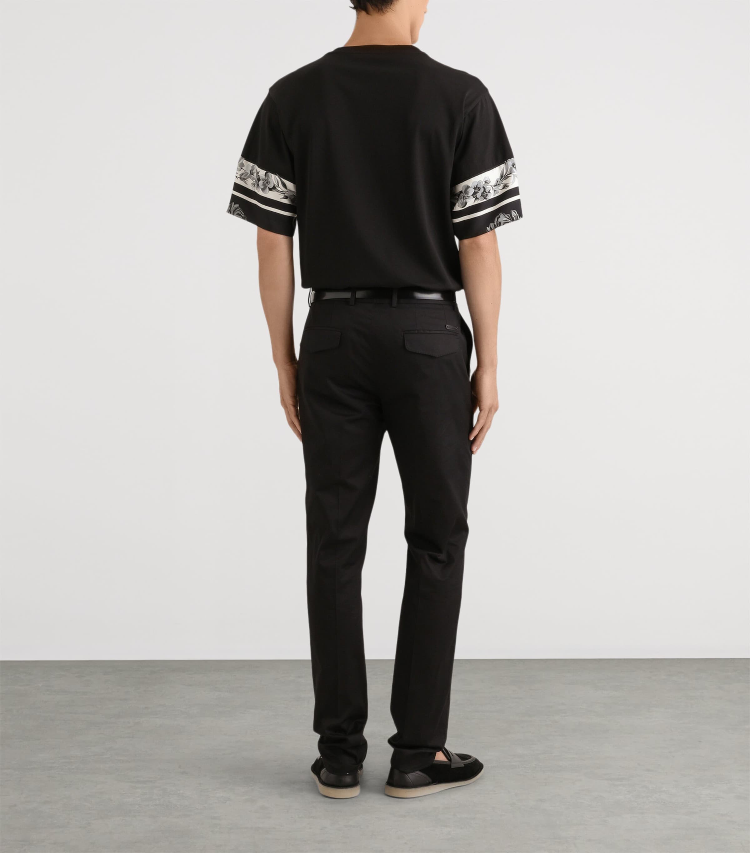 Cotton-Silk Graphic T-Shirt N0000-BLACK Image 3