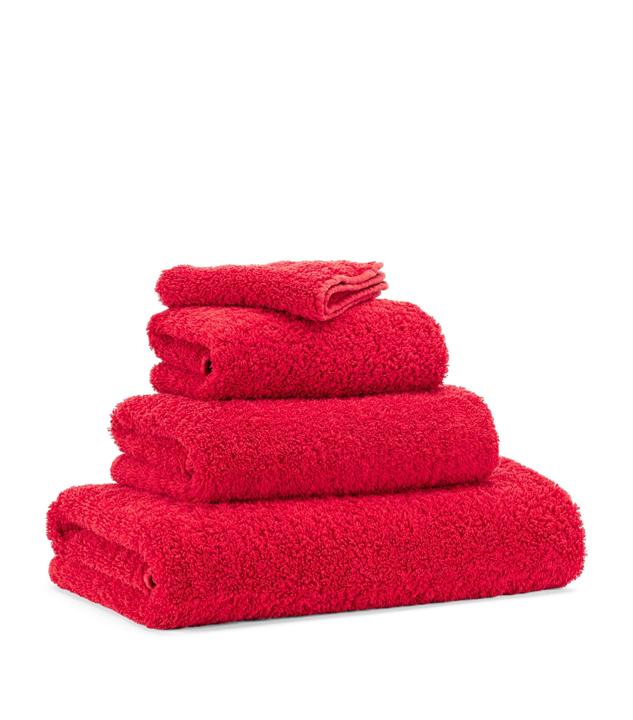 Abyss & Habidecor Egyptian Cotton Super Pile Bath Sheet (105cm x 80cm) Carmin Image 2