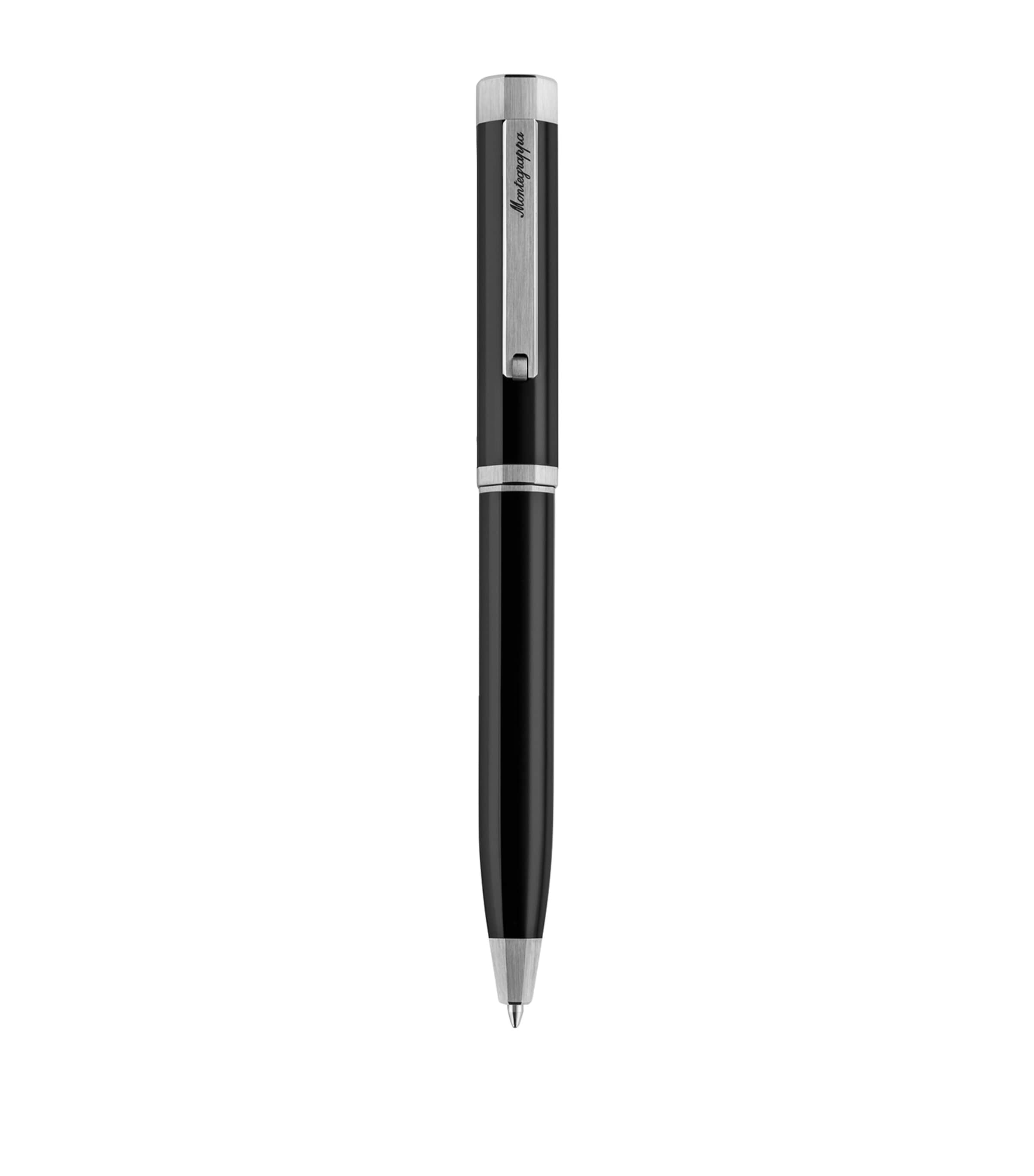 Montegrappa Palladium-trim Otto Ballpoint Pen In Black