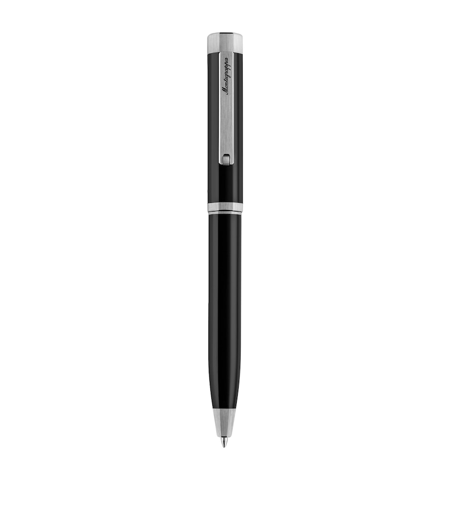 Palladium-Trim Otto Ballpoint Pen BLACK Image 1