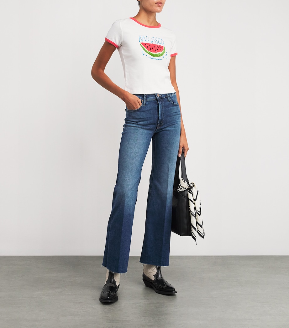 Lil Doozy Fray Flared Jeans SCORCHIN HOT Image 2