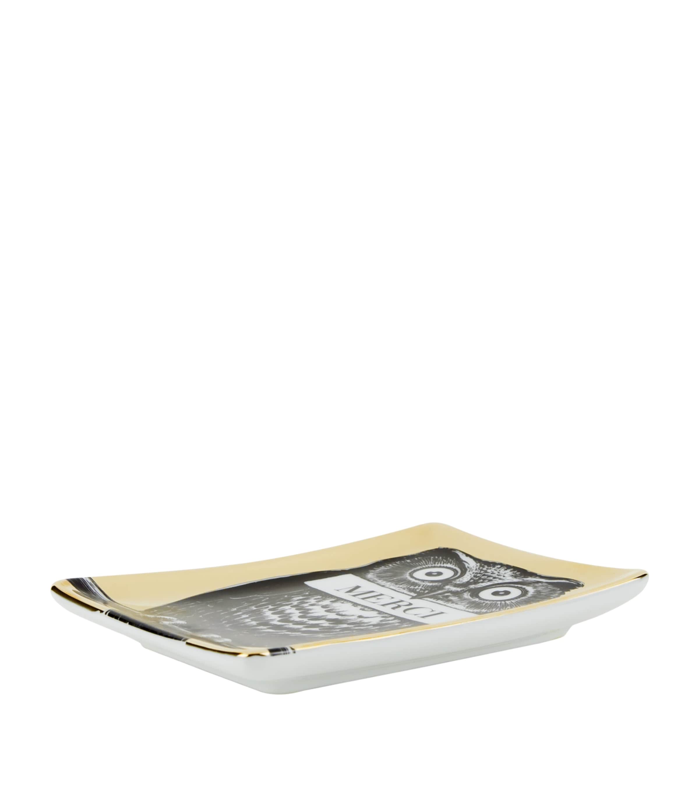 Rectangular Porcelain Ashtray MULTI Image 2