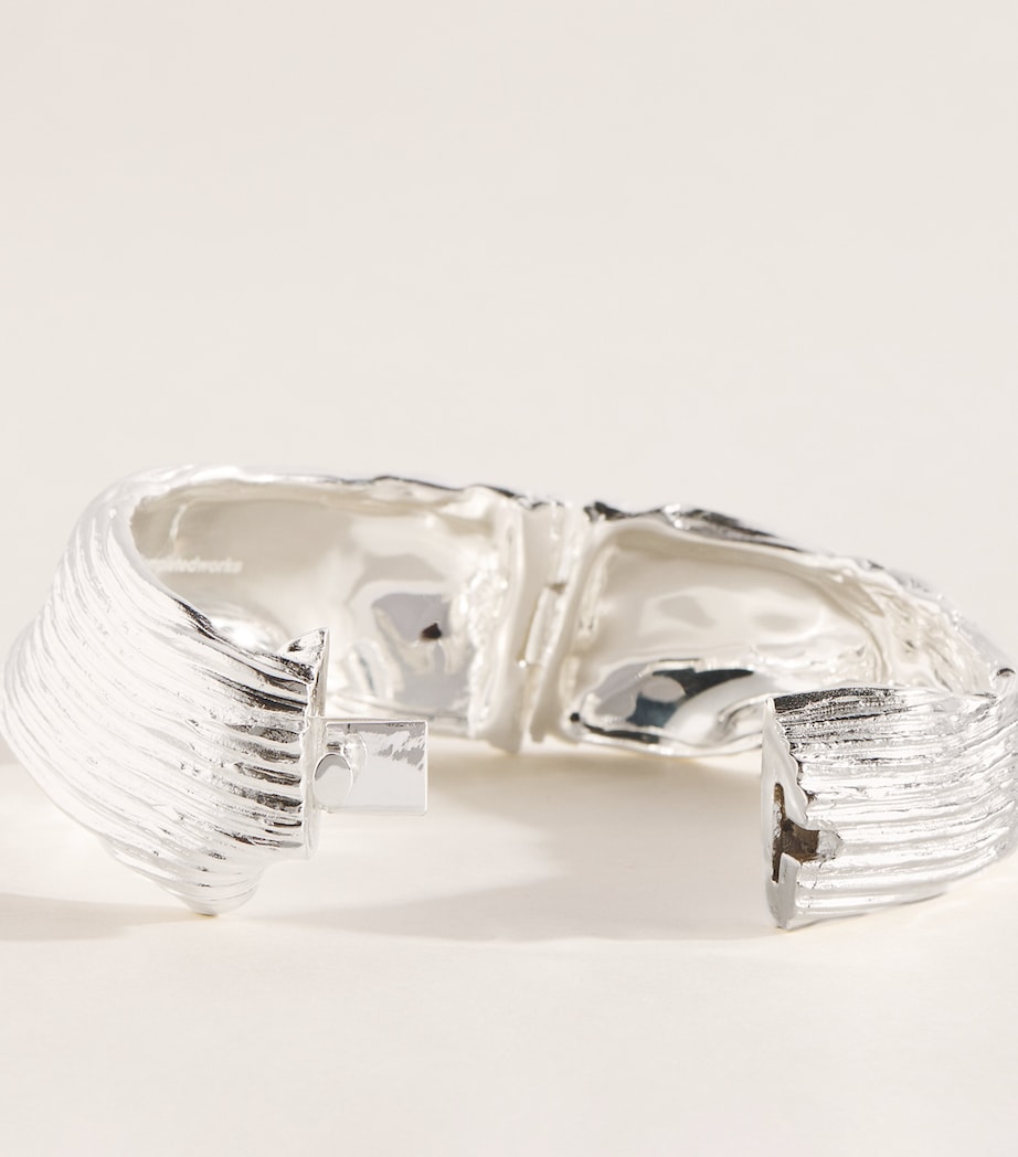 Completedworks Irregular Cuff Bracelet Silver Plated Image 5