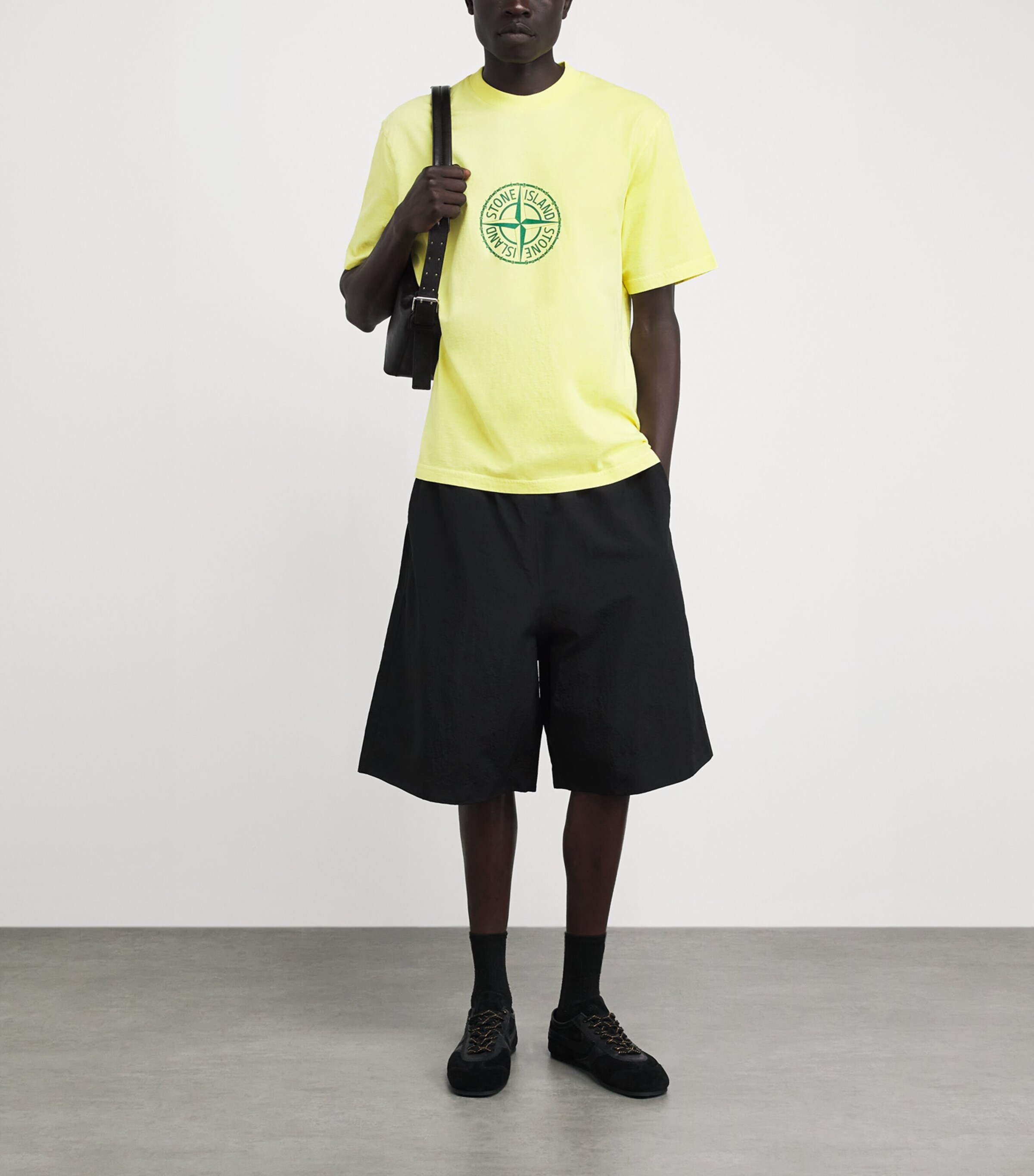 Stone Island Mens Cotton Logo T-Shirt Image 2