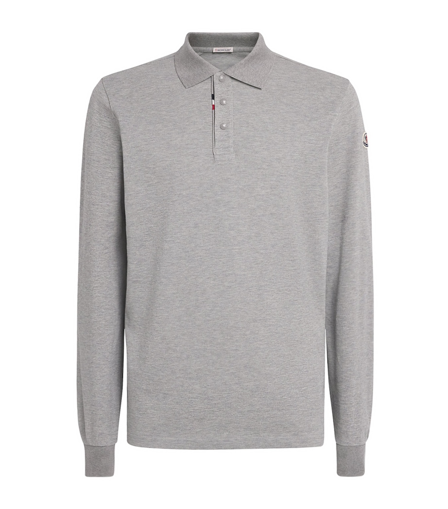 Moncler Mens Cotton Polo Shirt Image 1