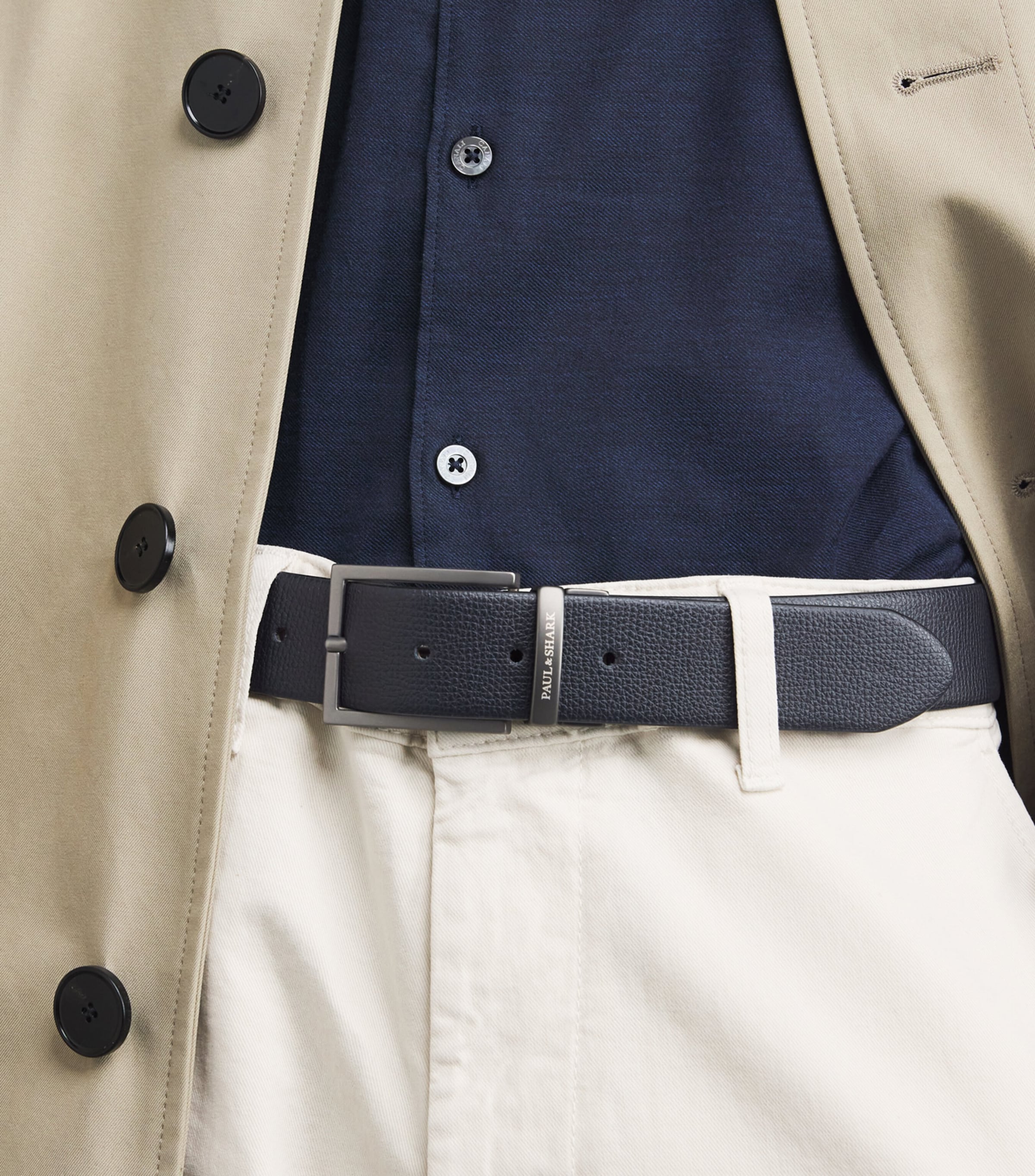 Leather Reversible Belt R71 TABACO ACACIA Image 2