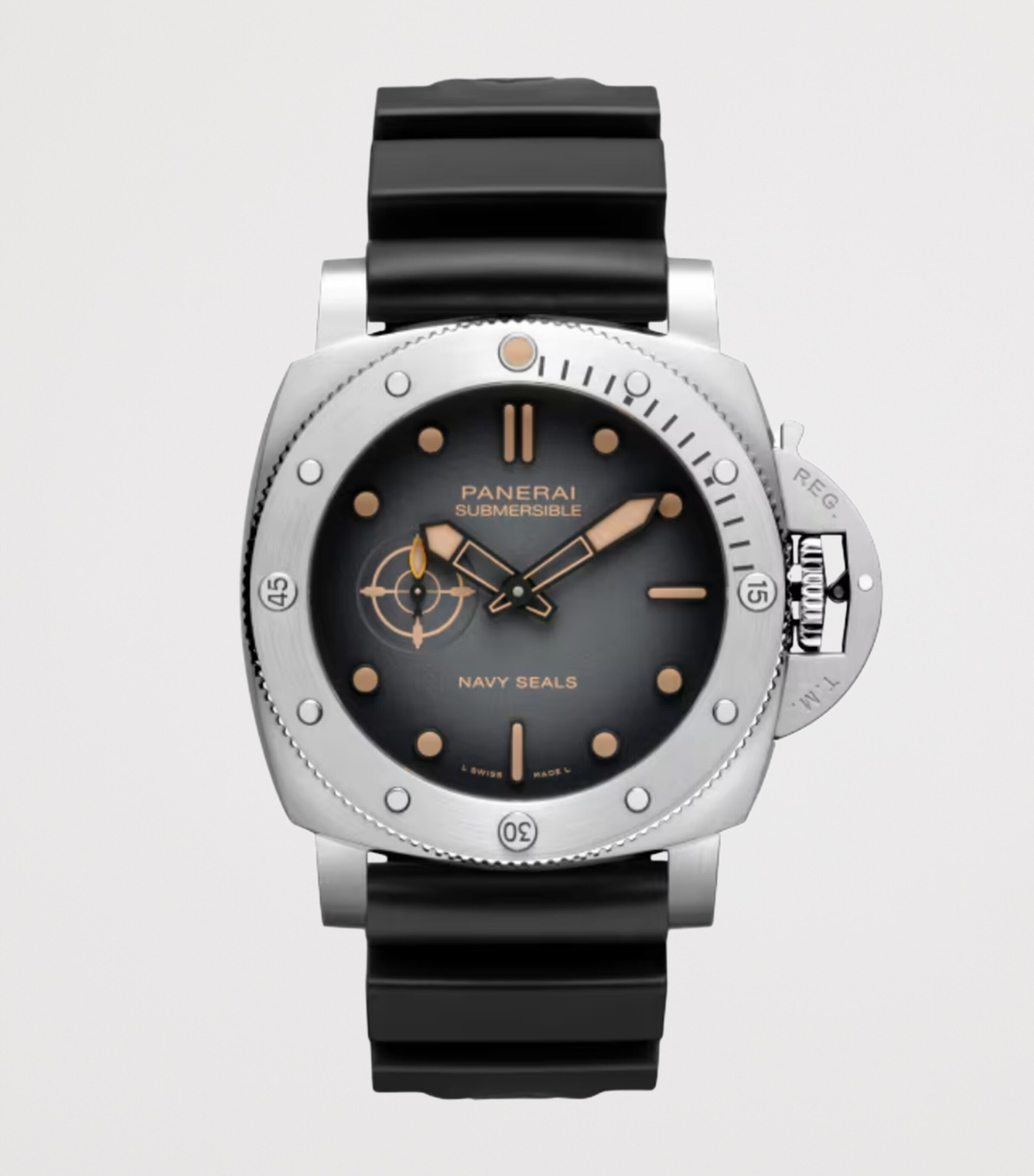 Stainless Steel Submersible Navy Seals Watch 44mm BLACK Image 3