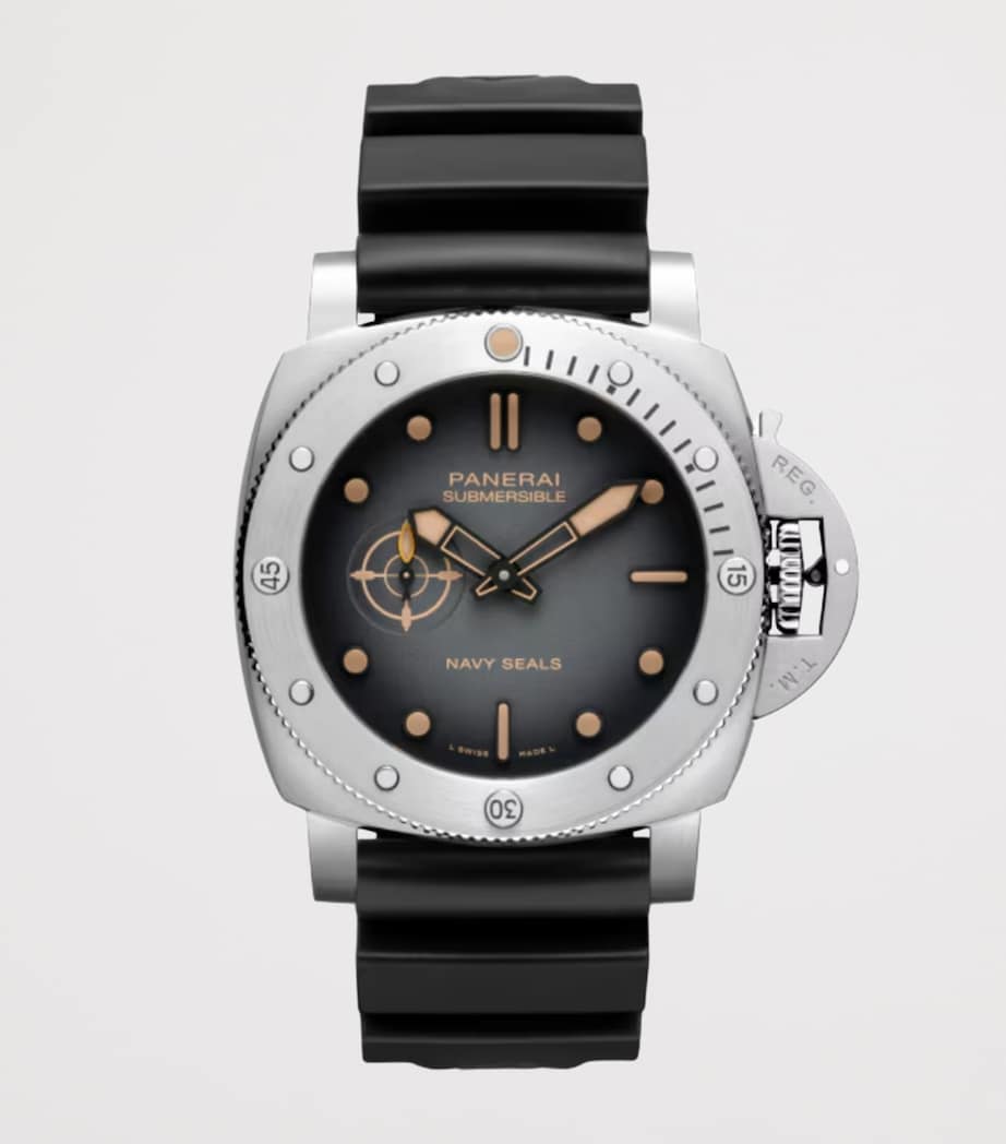 Stainless Steel Submersible Navy Seals Watch 44mm BLACK Image 3