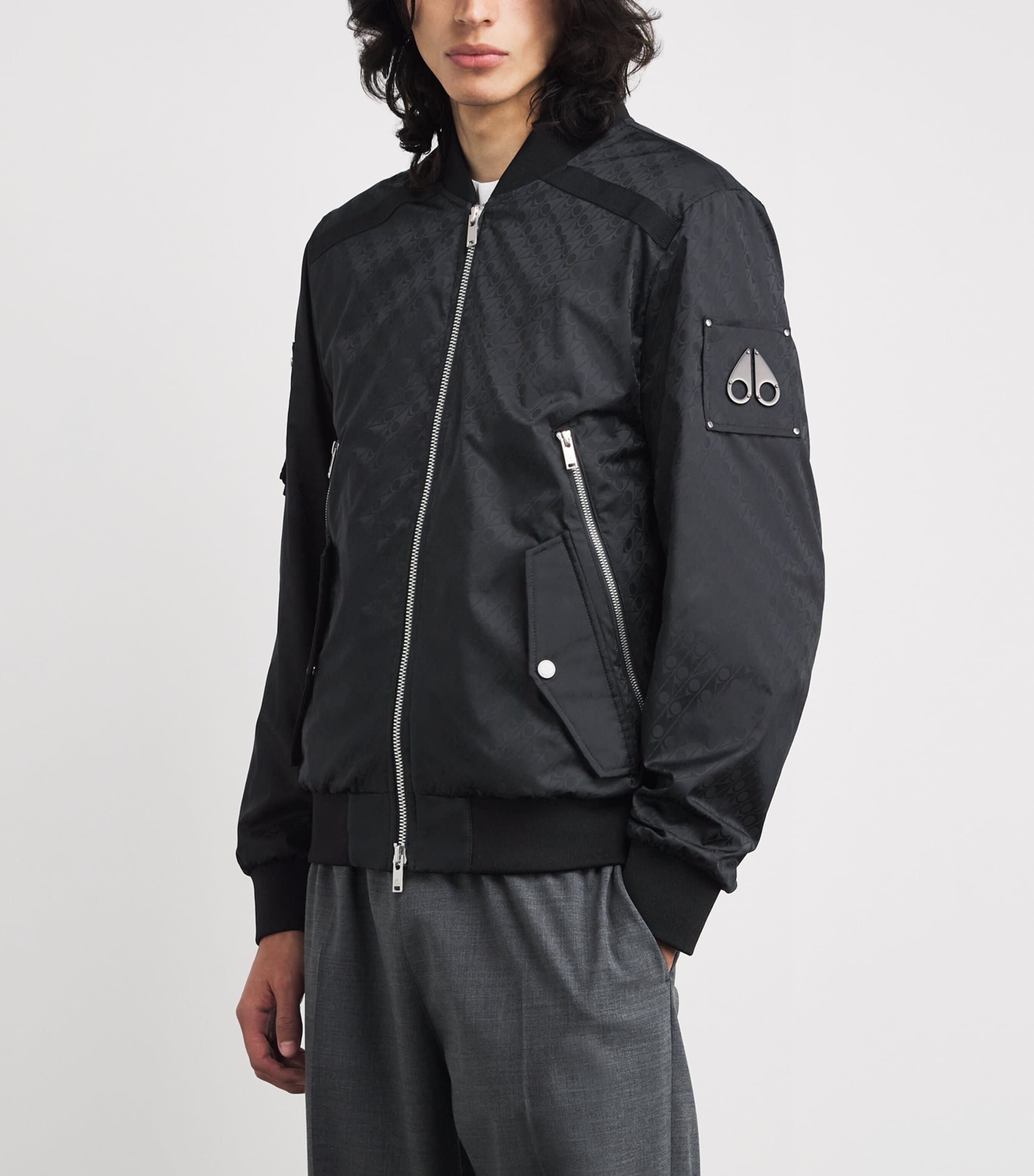Monogram Courville Bomber Jacket 1121 BLACK MONO Image 3