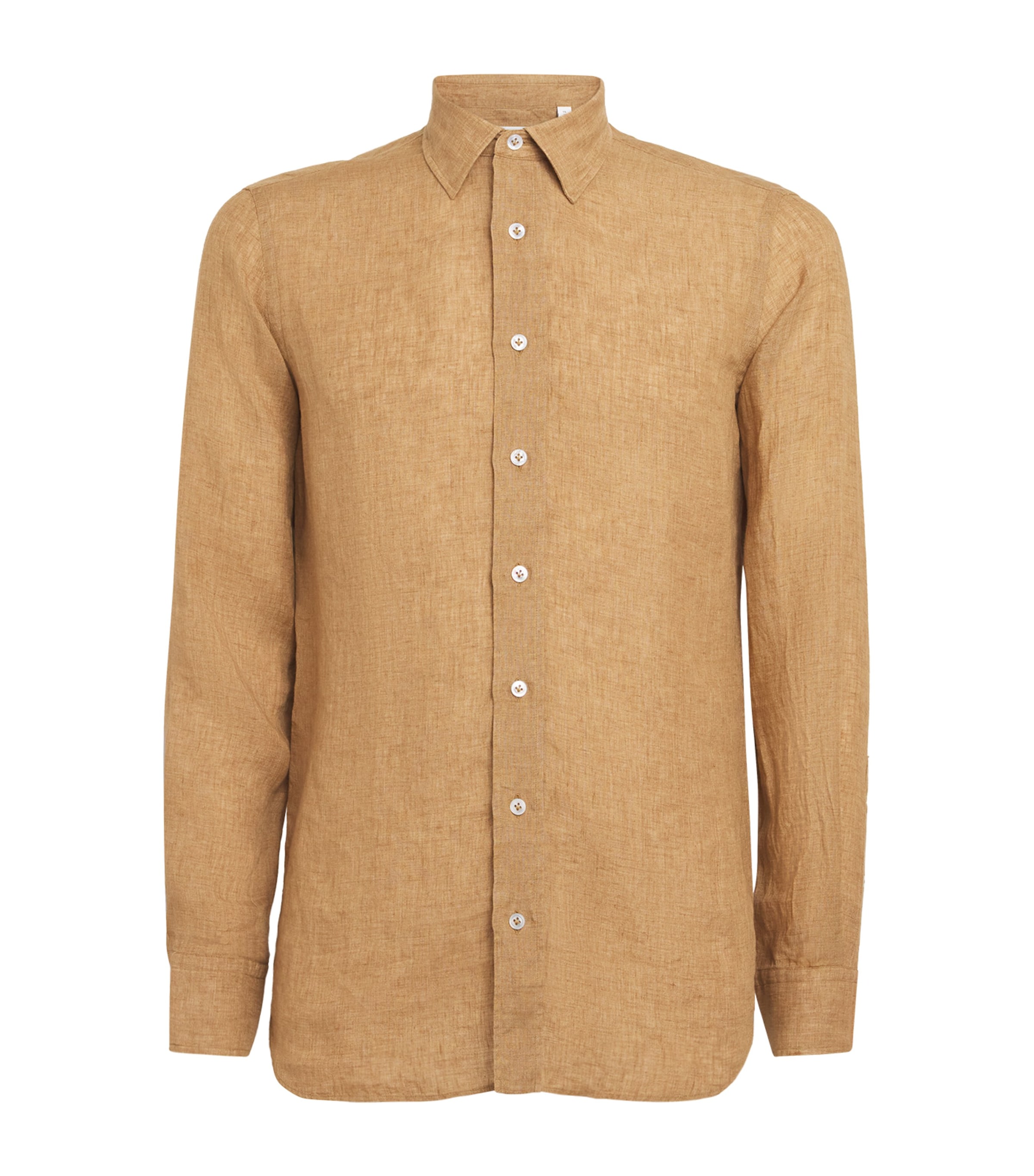 Linen Shirt 410 CAMEL Image 1