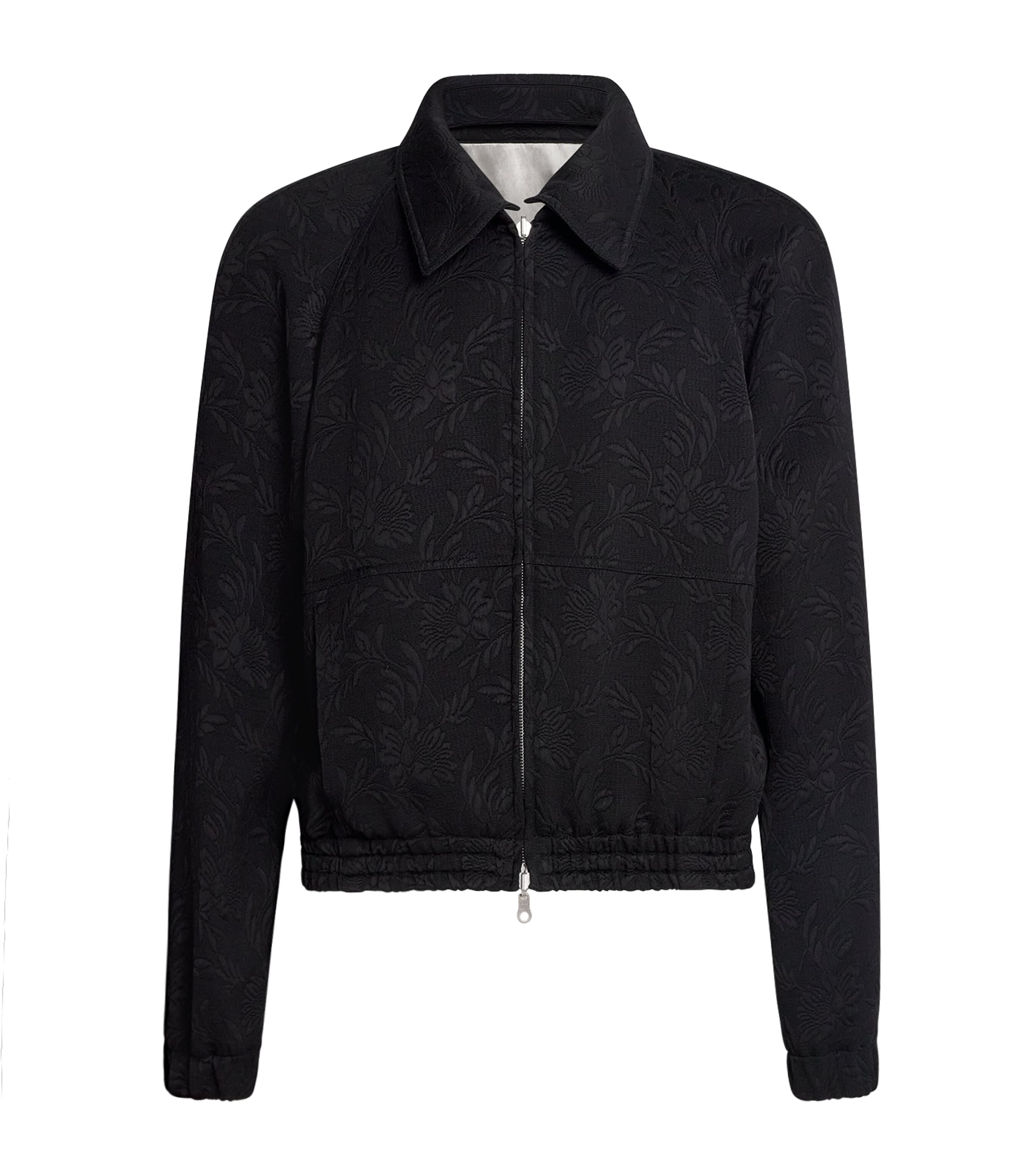 Floral Jacquard Reversible Jacket 900 BLACK Image 1