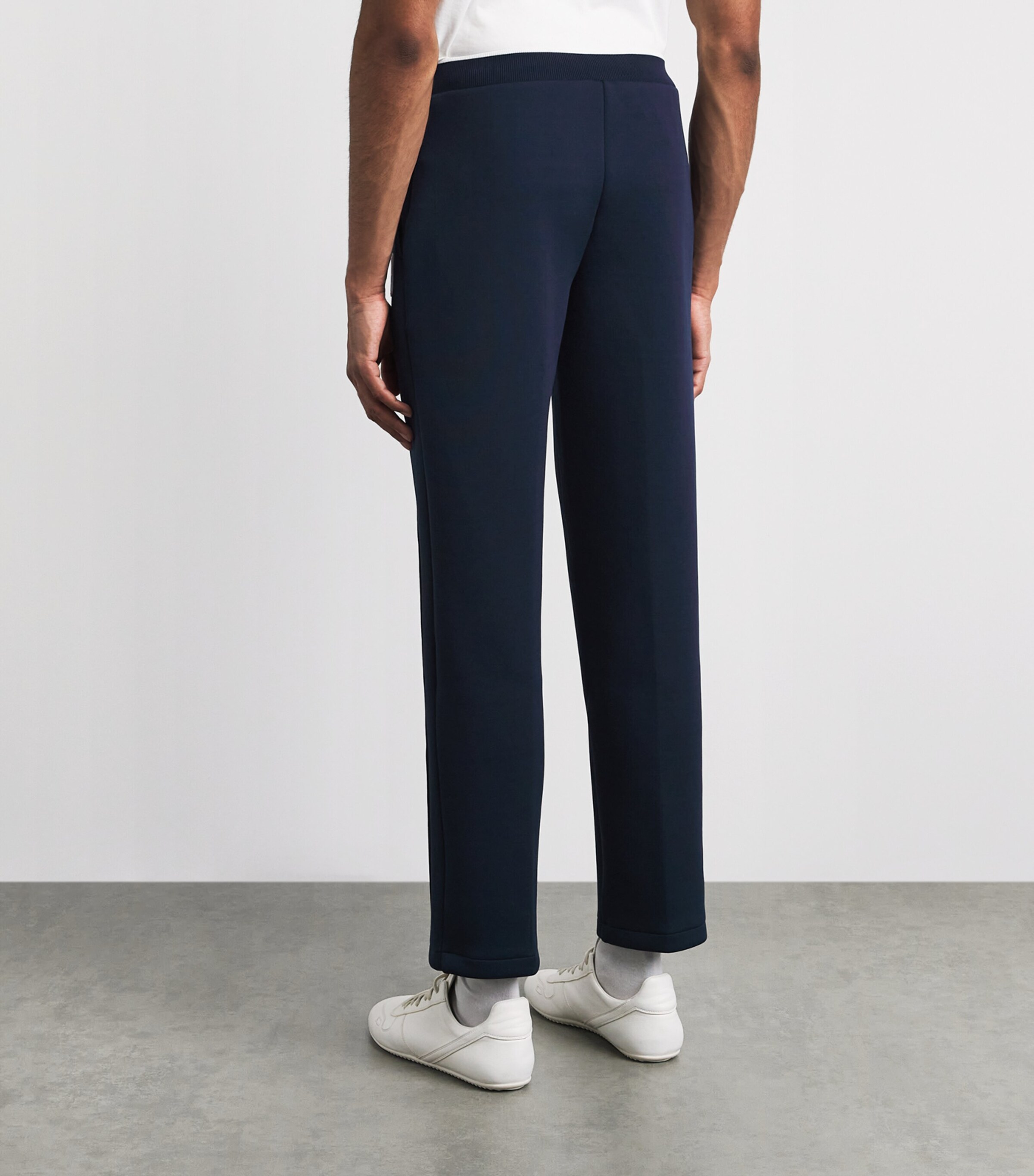 Lacoste Mens Jersey Straight Sweatpants Navy Blue Image 5