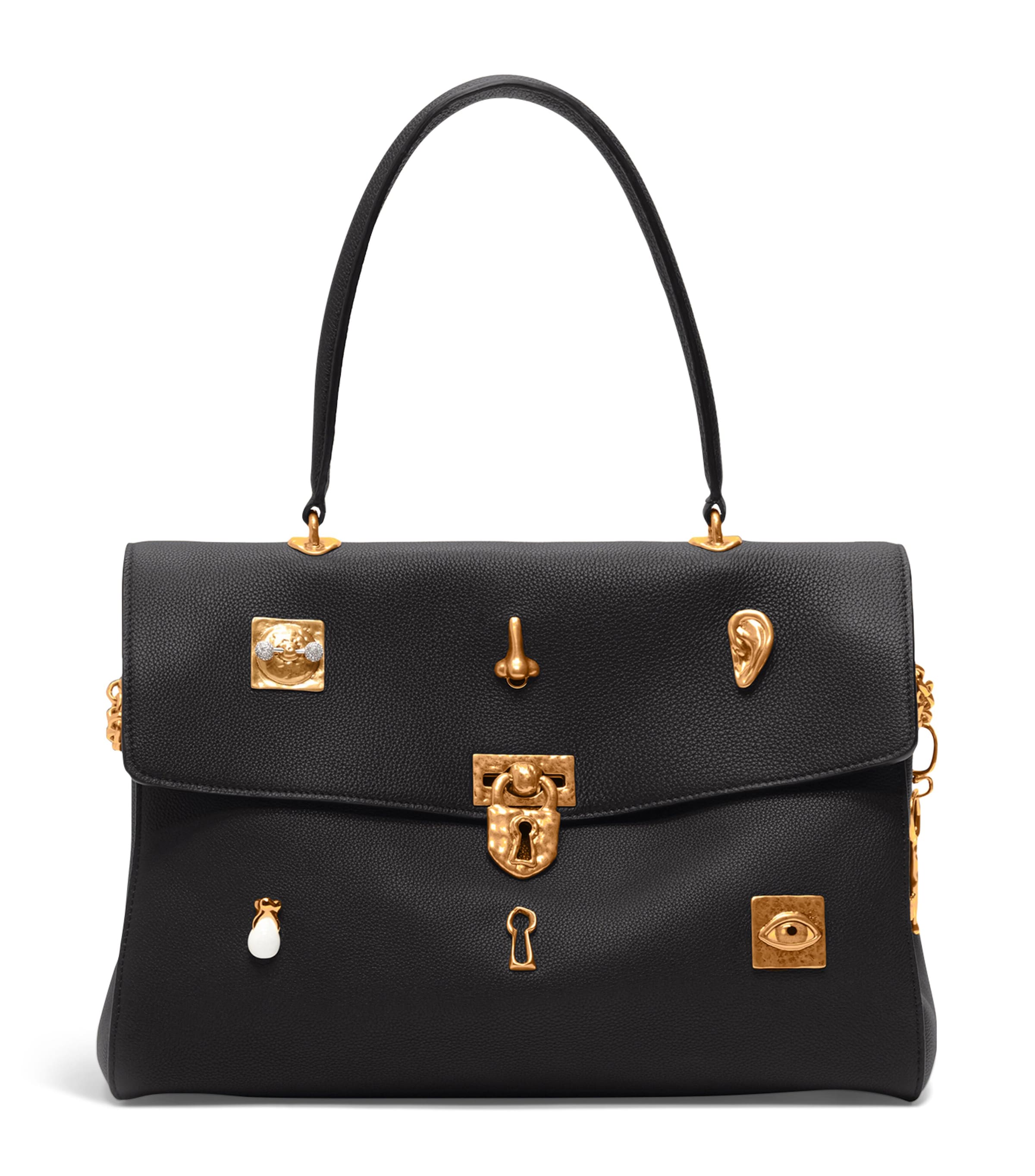 Leather Bijoux Soft Secret Shoulder Bag 999 BLACK Image 1