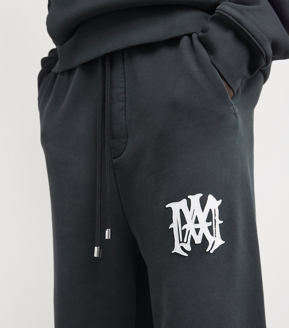 AMIRI Mens Cotton Hollywood Sweatpants Black Image 3