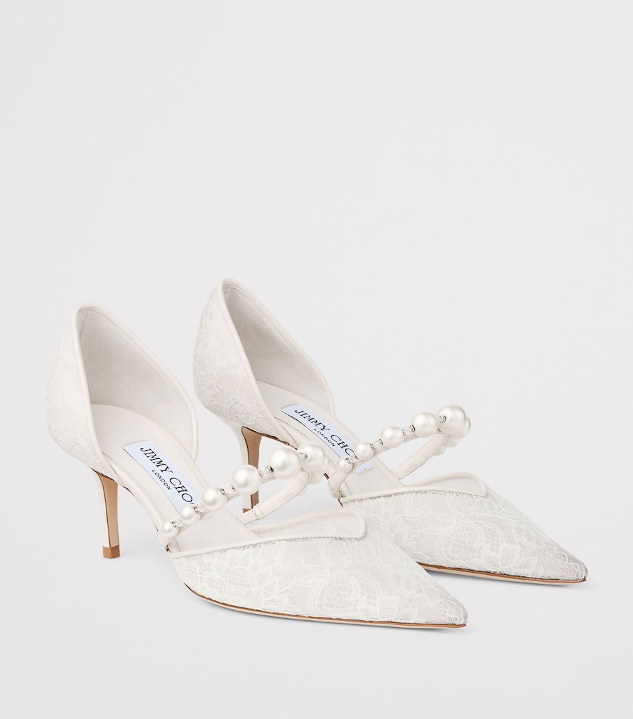 Jimmy Choo Aurelie 65 Lace Pumps Ivory/white Image 3