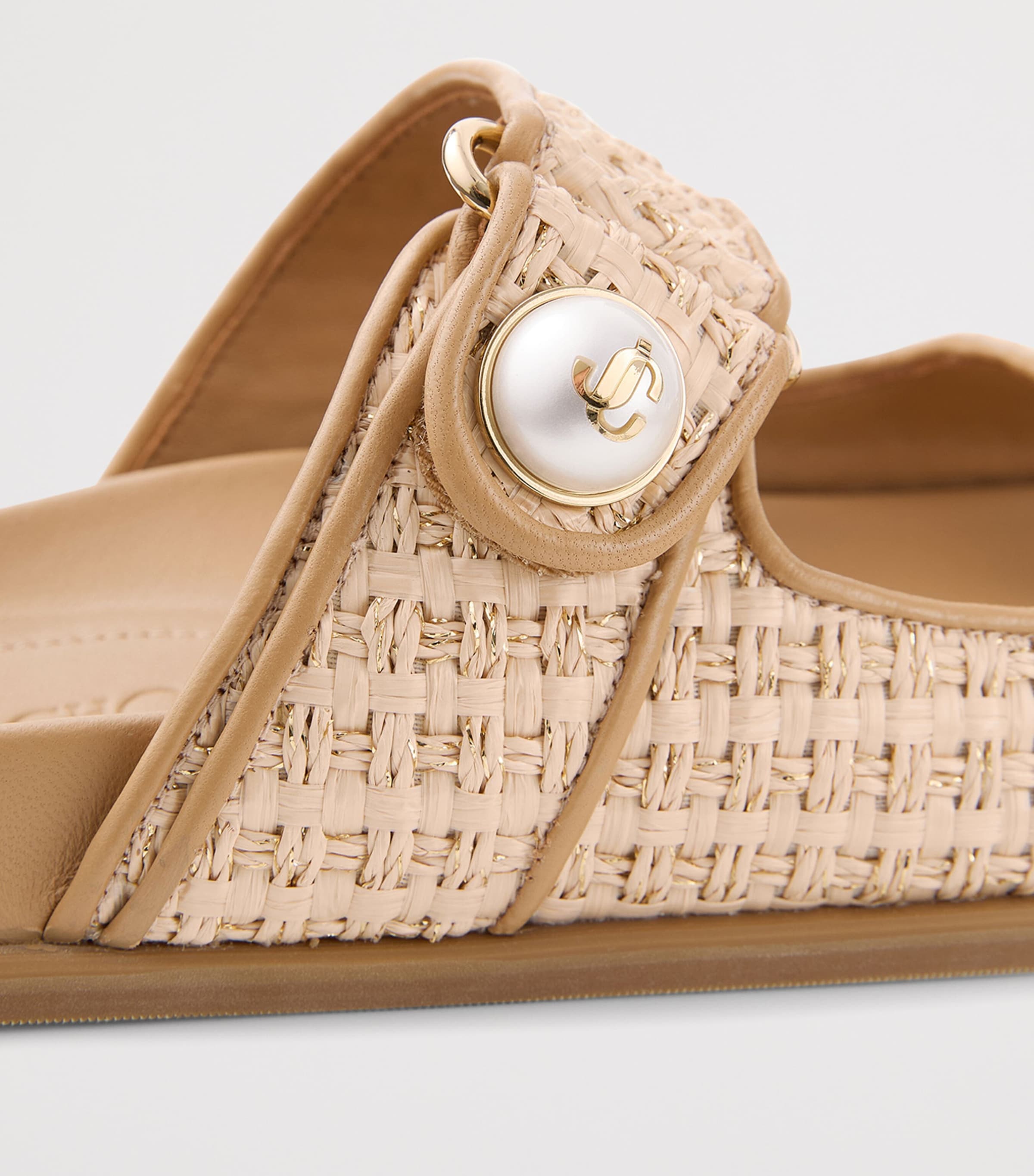 Fayence Raffia Sandals NATURAL/CAPPUCCINO Image 3