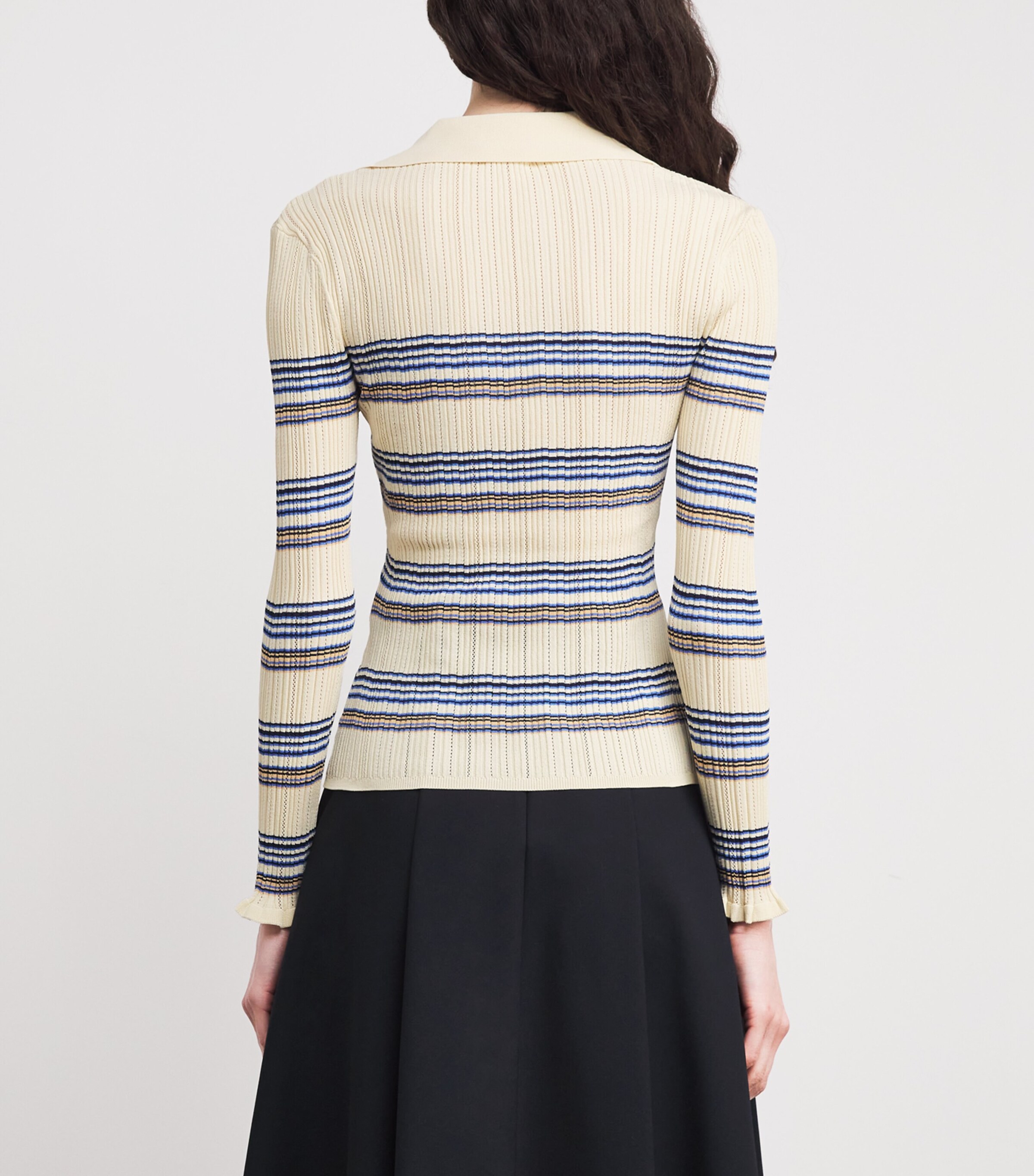 Stripe Polo Top MULTICOLORED Image 4