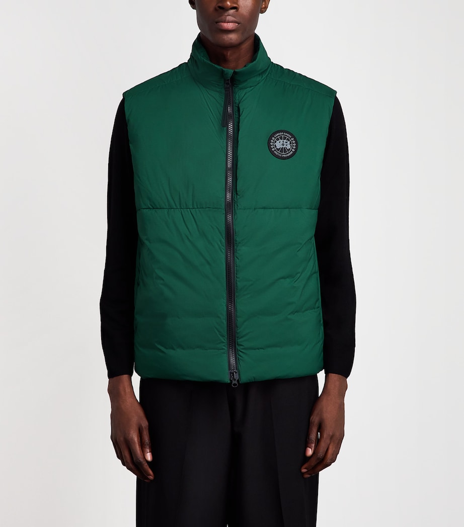 Canada Goose Mens Down Water-Repellent Packable Lodge Gilet Glade Green Image 4