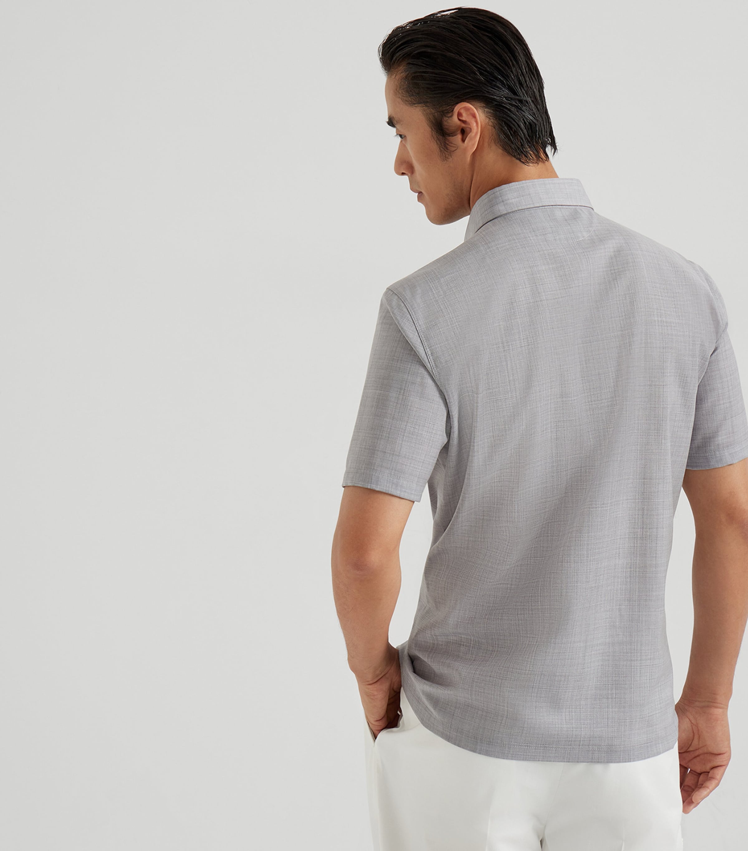 Virgin Wool Polo Shirt CPY01 Image 3