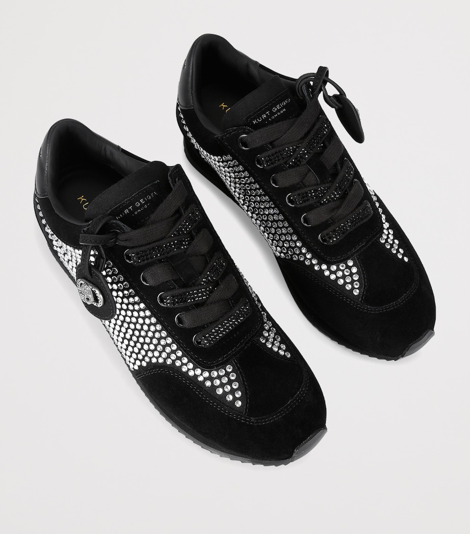 Suede Embellished Chelsea Sneakers BLK/OTHER Image 4