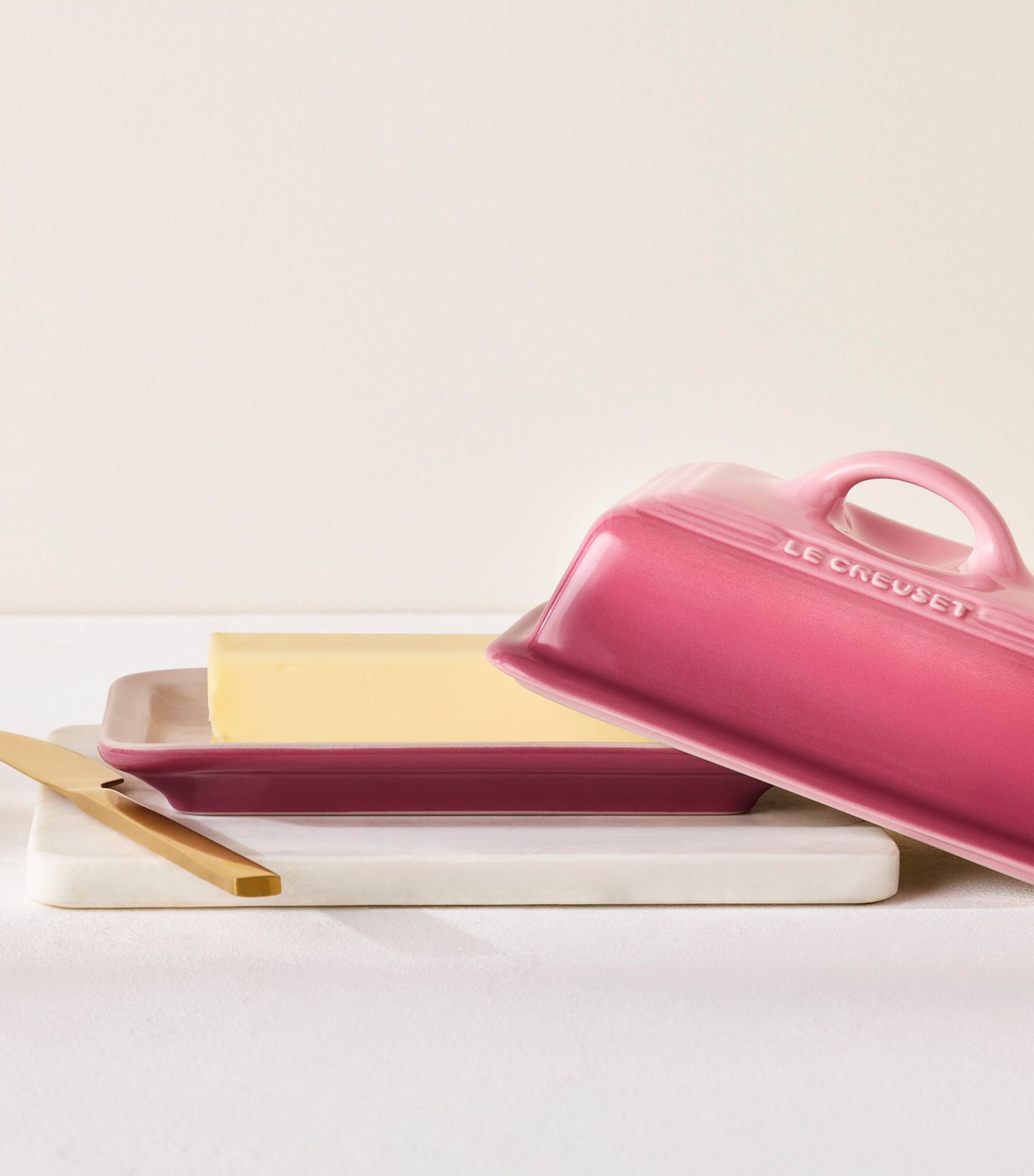 Le Creuset Stoneware Butter Dish Rose Quartz Image 8