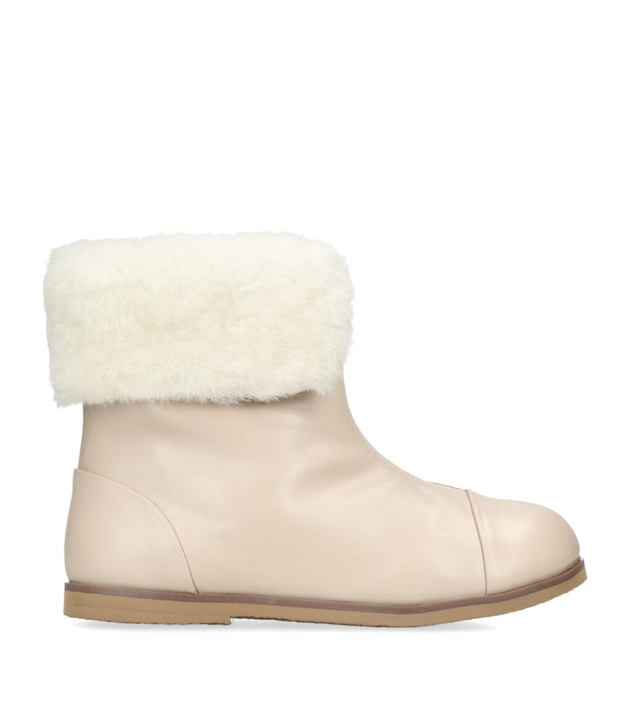 Leather-Shearling Ivy 3.0 Boots CREAM Image 1