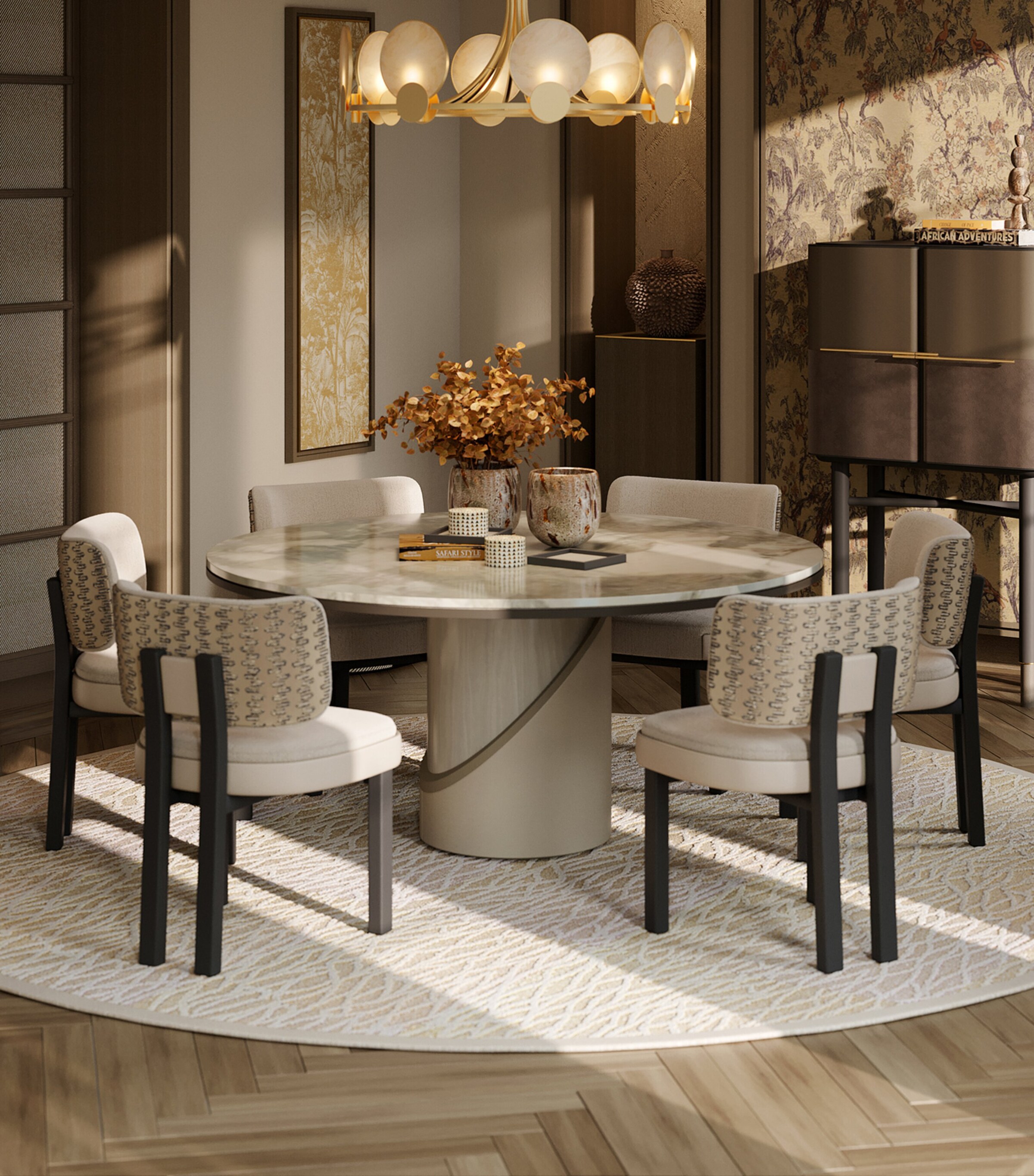 Frato Wood Tbilisi II Dining Table Grey Image 2