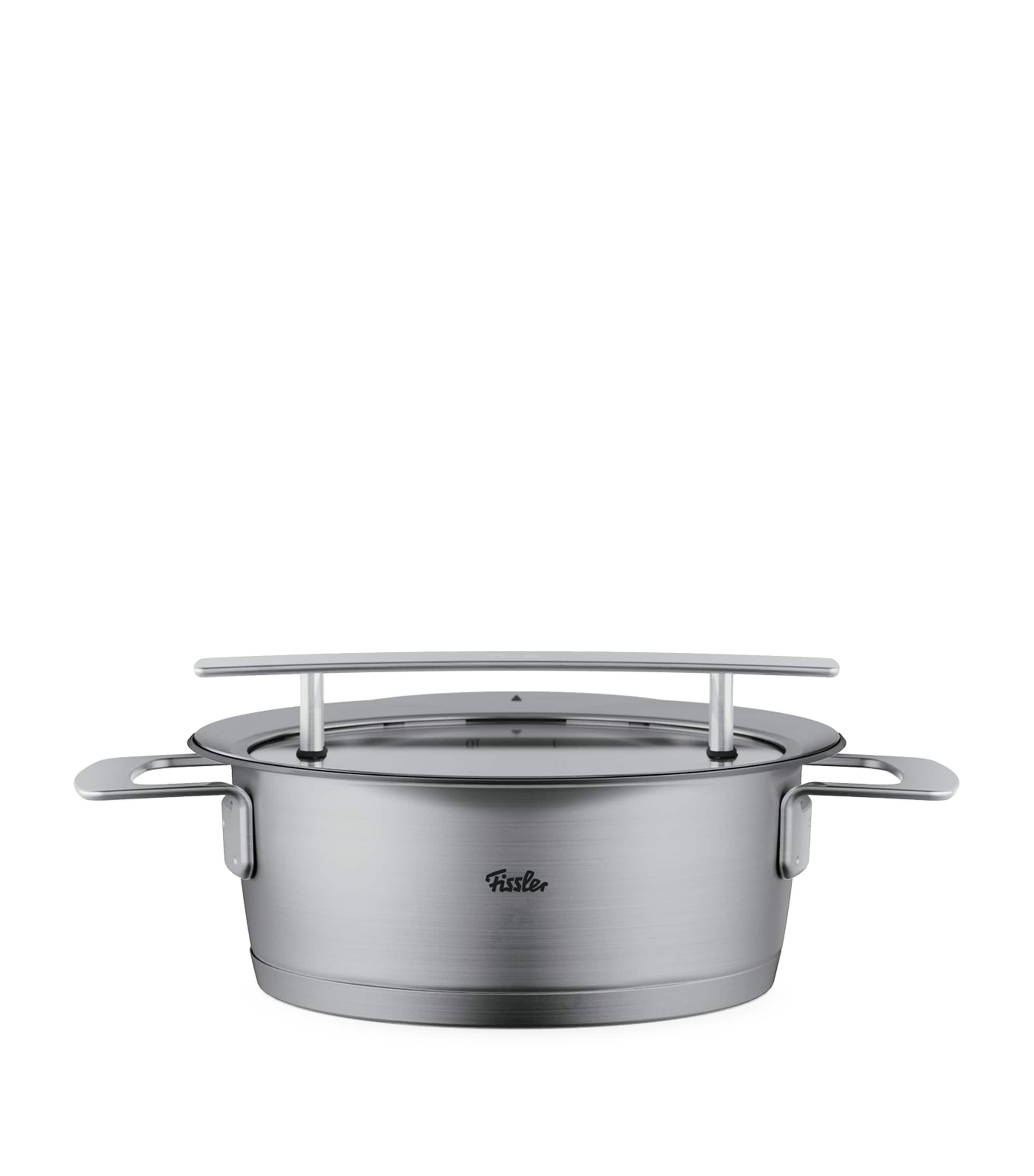 Shop Fissler Stainless Steel Phi Casserole Pan With Lid In Metallic